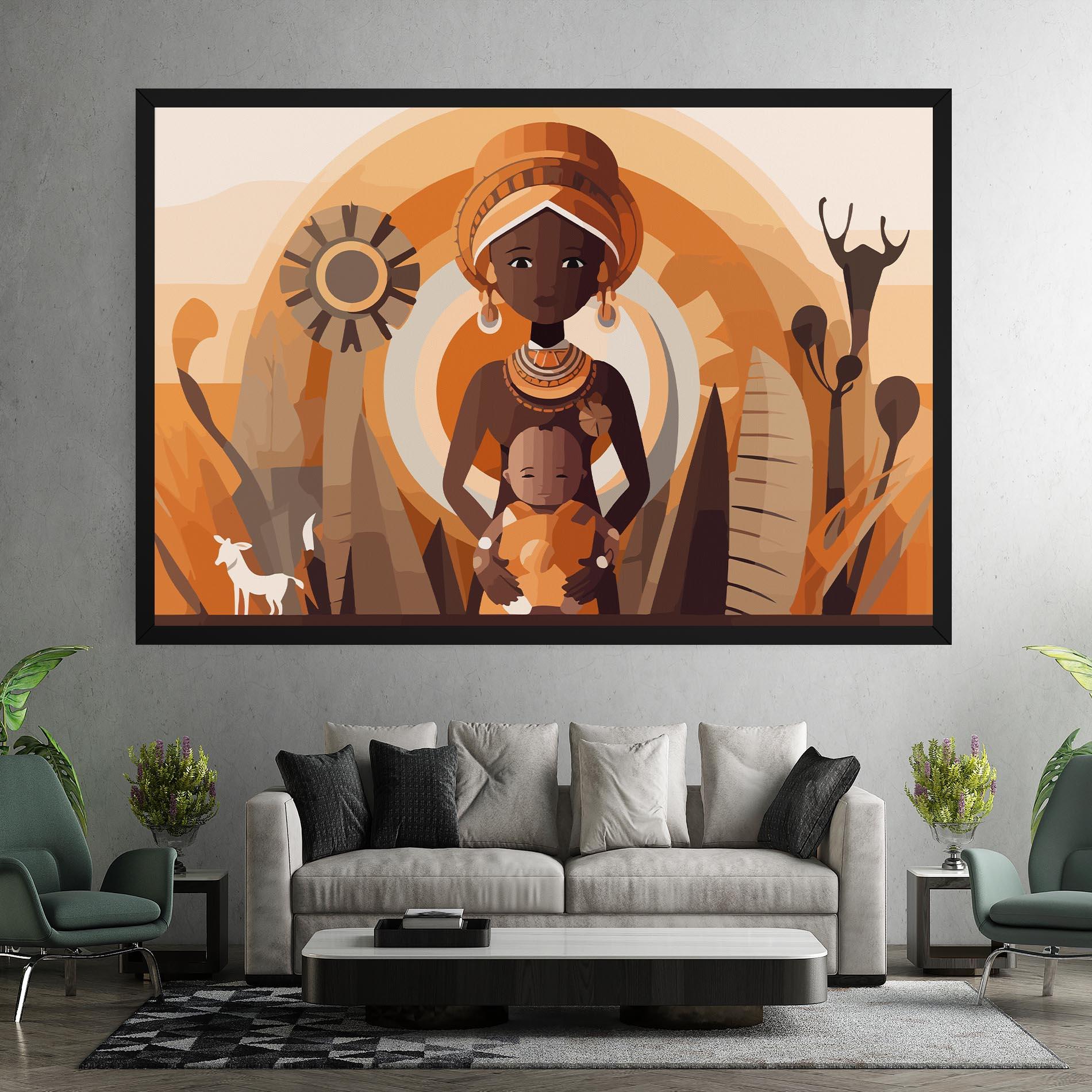 Tablou Canvas African Baby mockup 7