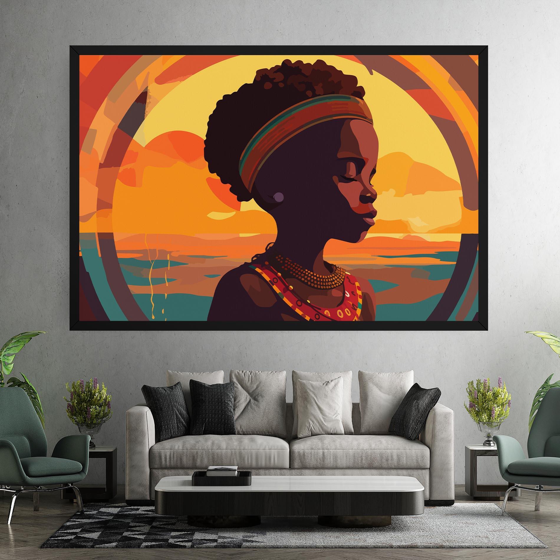 Tablou Canvas African Pretty Child mockup 7