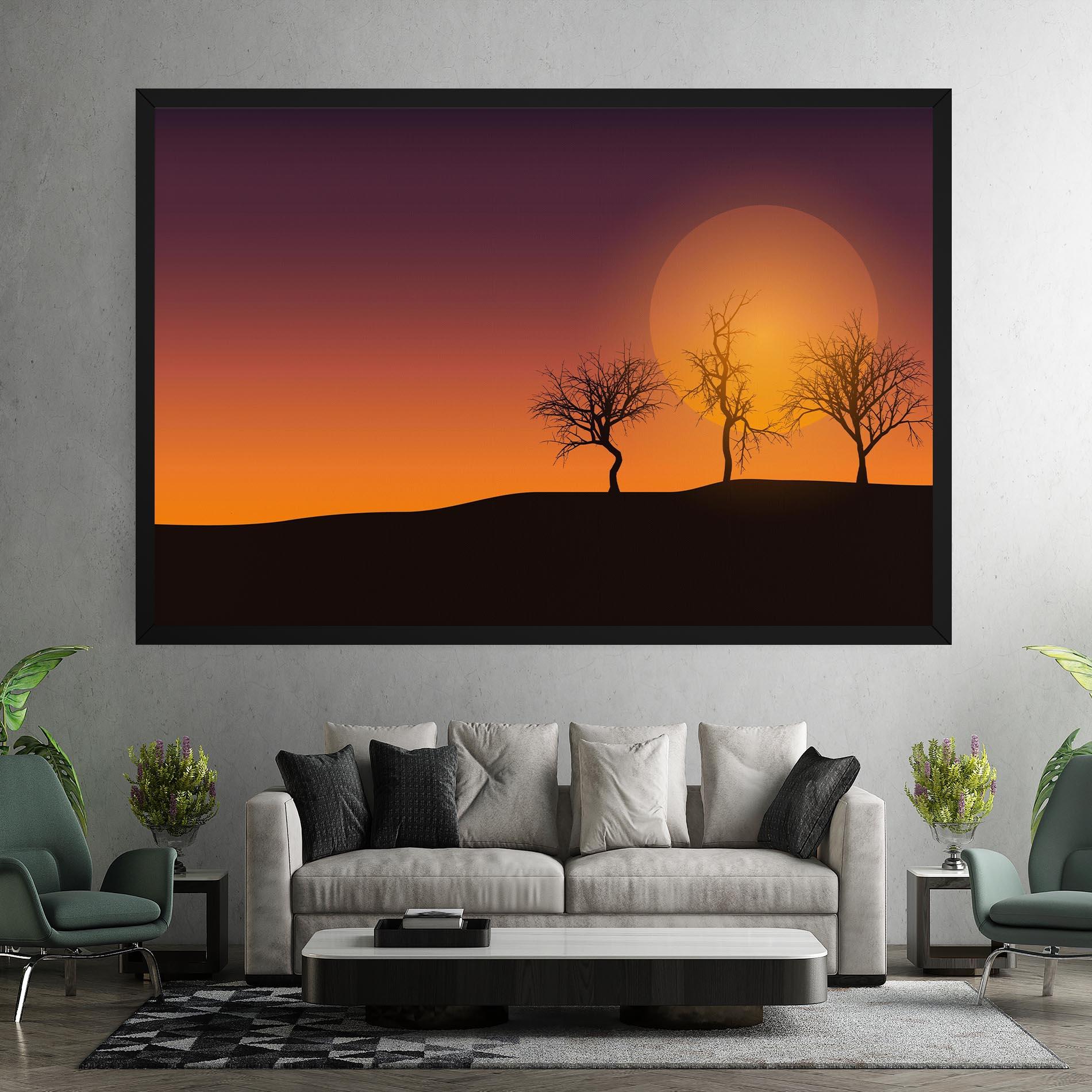 Tablou Canvas African Sunset mockup 7