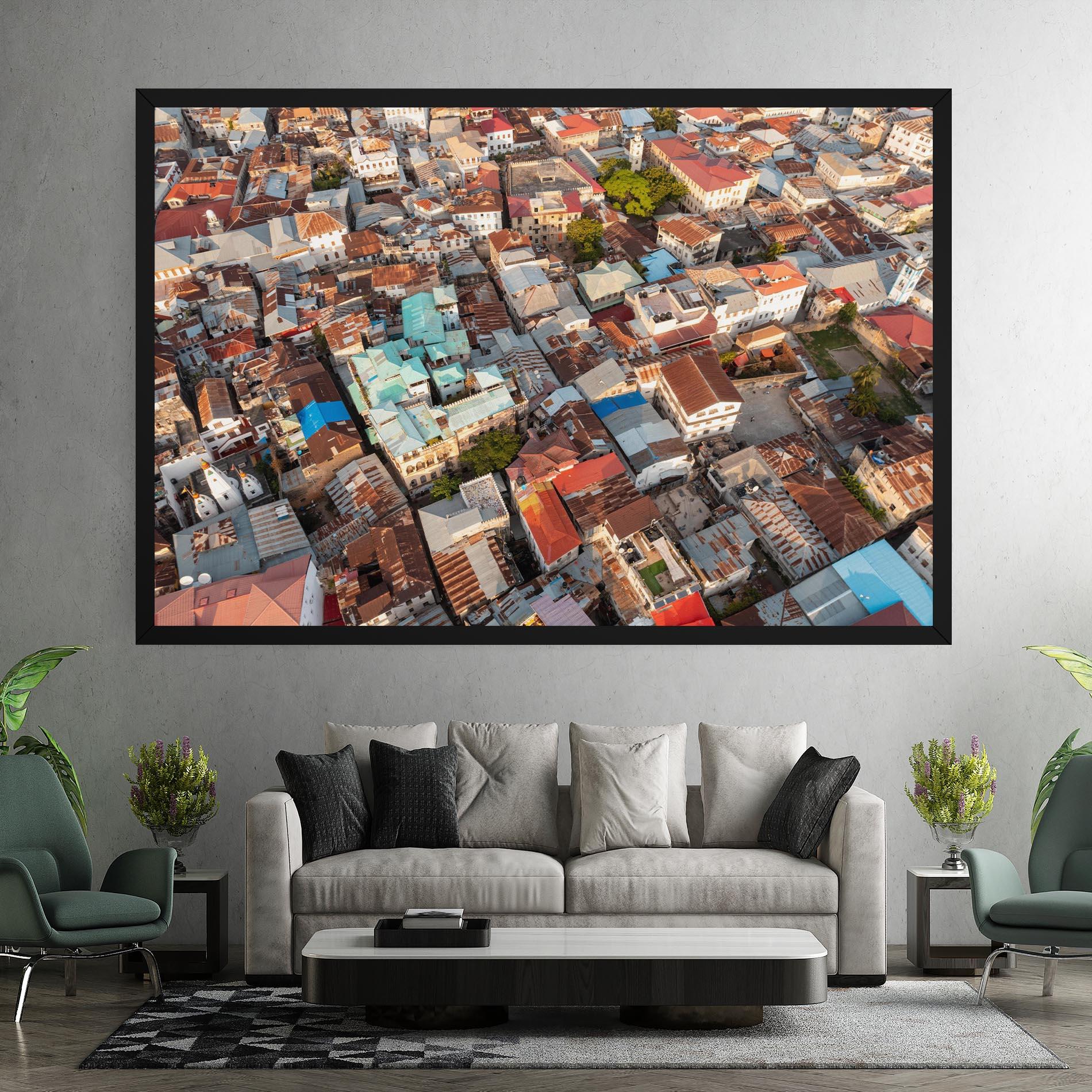 Tablou Canvas Island Tanzania Buildings mockup 7