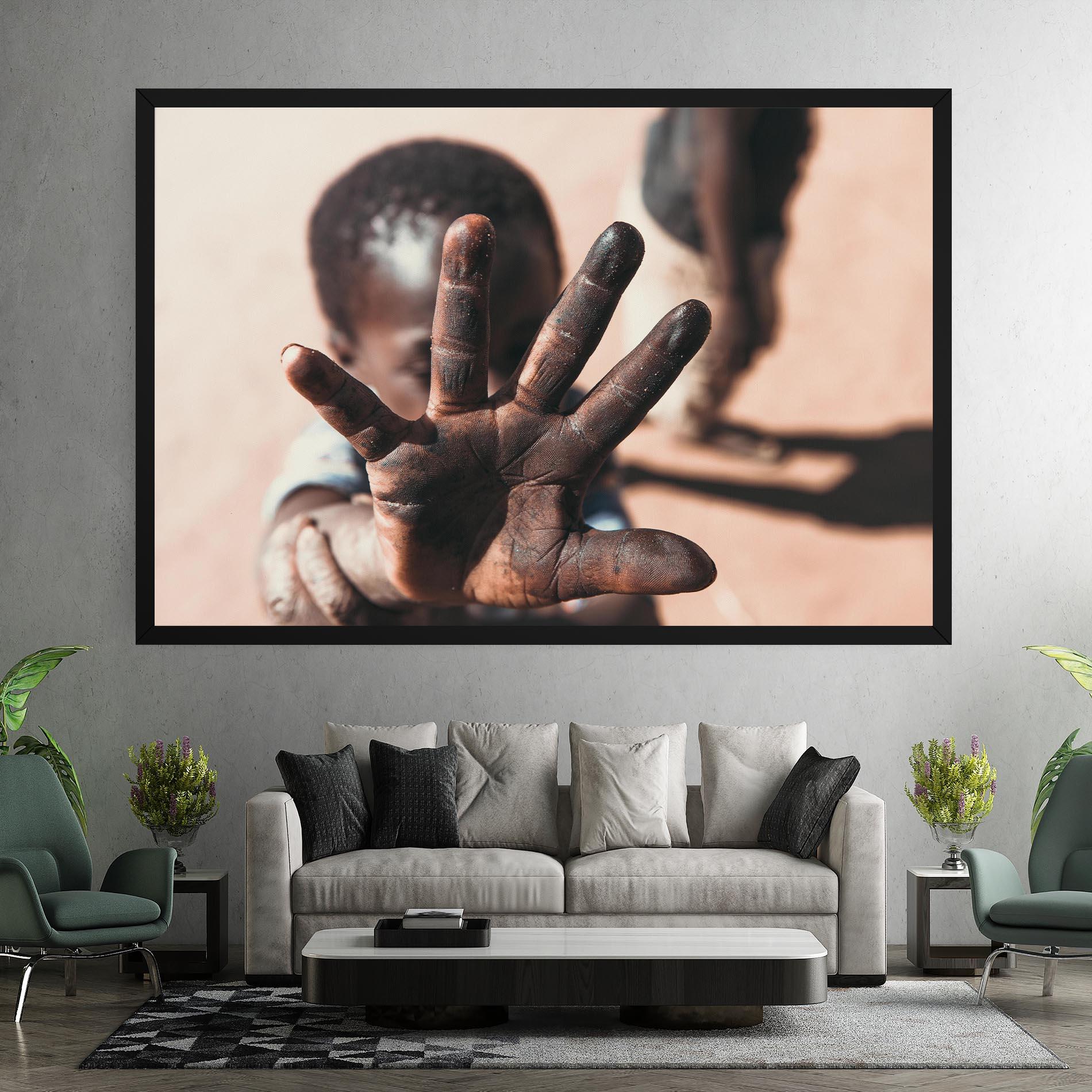 Tablou Canvas Little Dirty Hand mockup 7