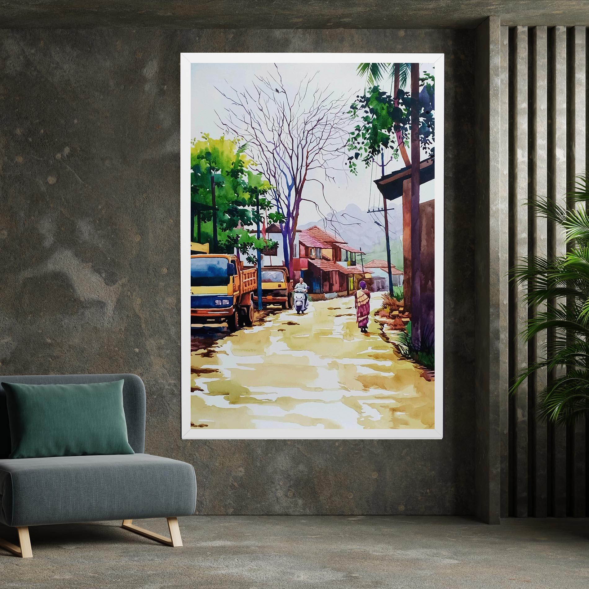 Tablou Canvas African City mockup 7