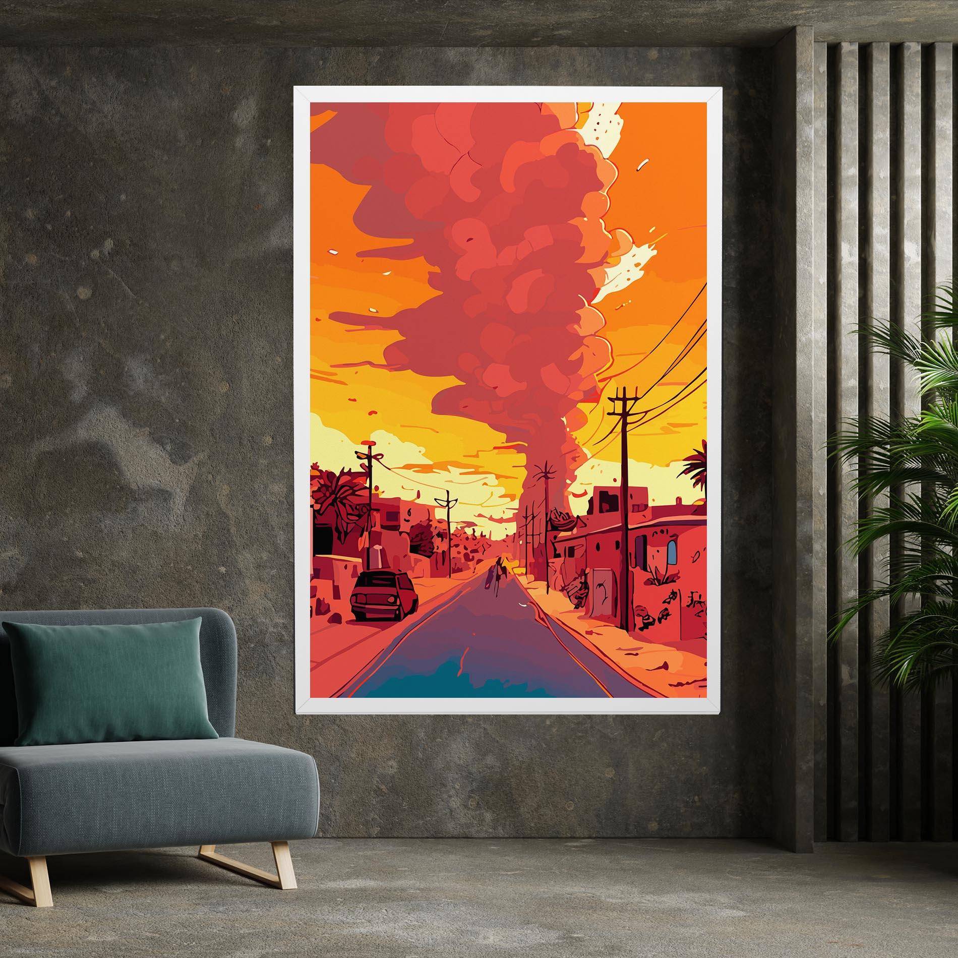 Tablou Canvas African Smoke mockup 7