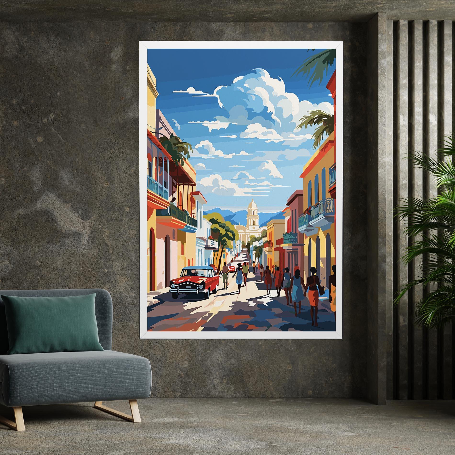 Tablou Canvas African Street mockup 7