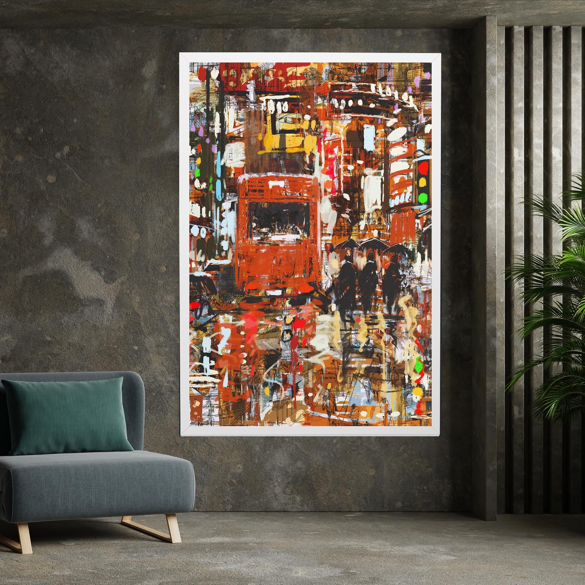 Seamless Colorful City mockup 7