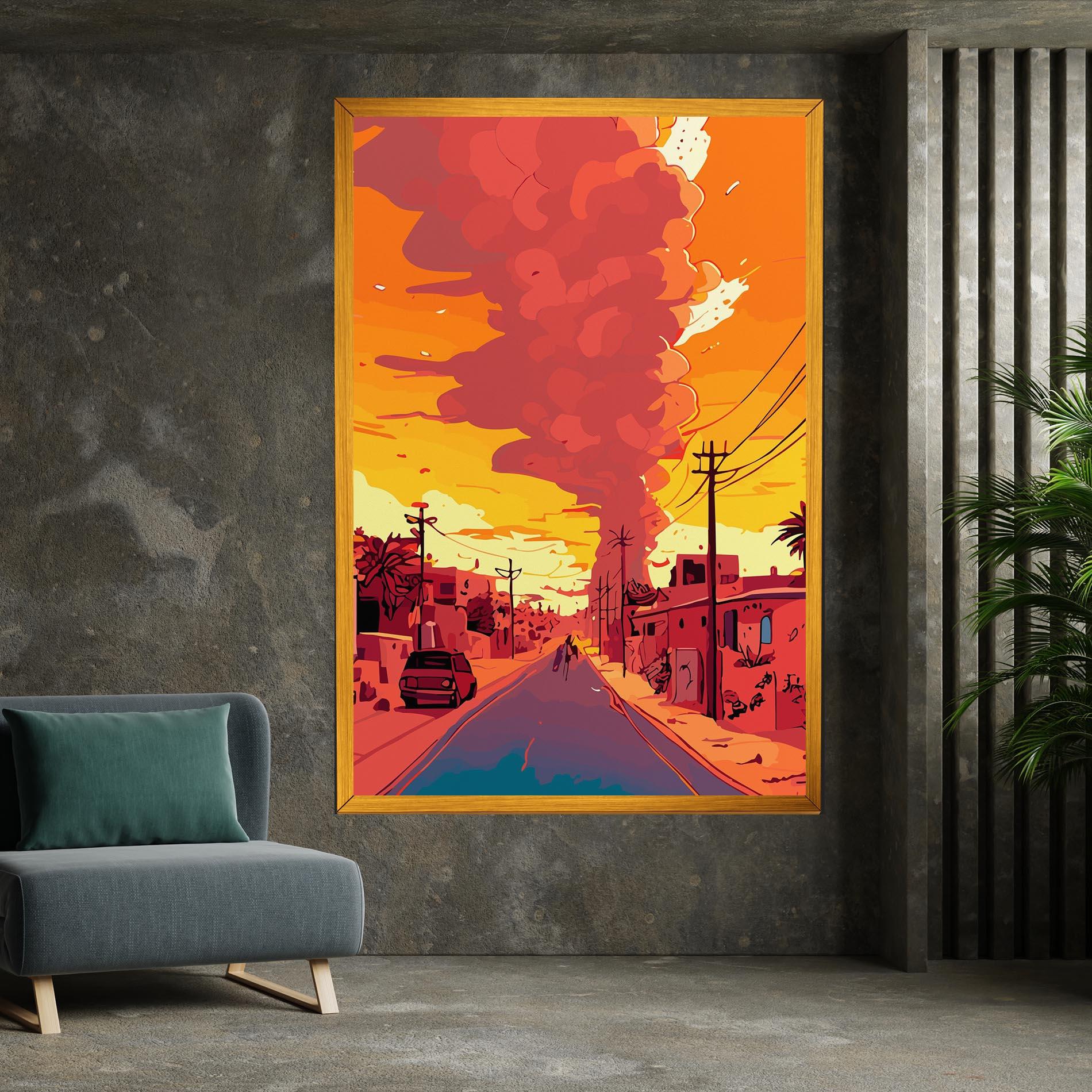 Tablou Canvas African Smoke mockup 7