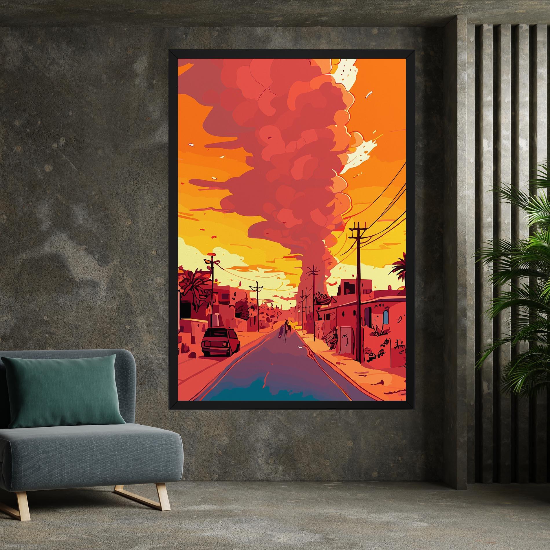 Tablou Canvas African Smoke mockup 7