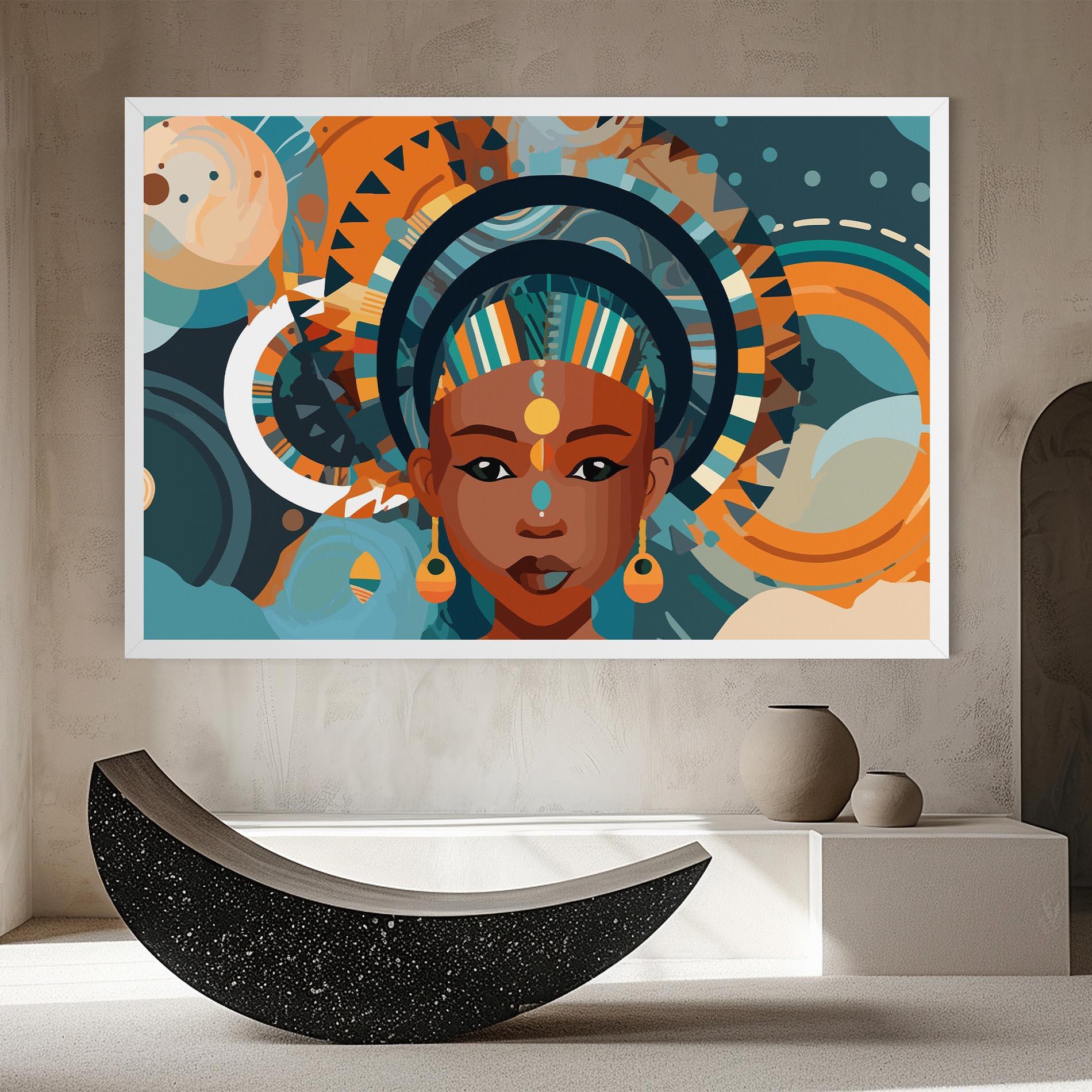 Tablou Canvas African Colorful Child mockup 8