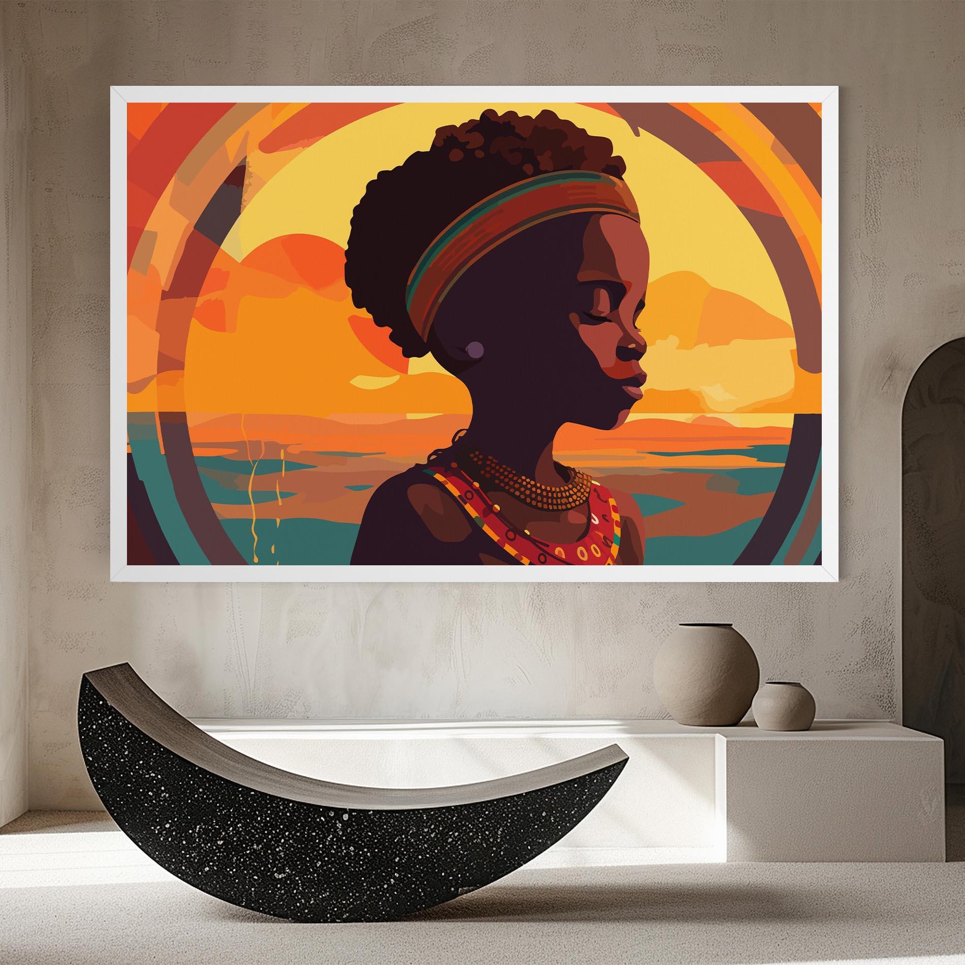Tablou Canvas African Pretty Child mockup 8