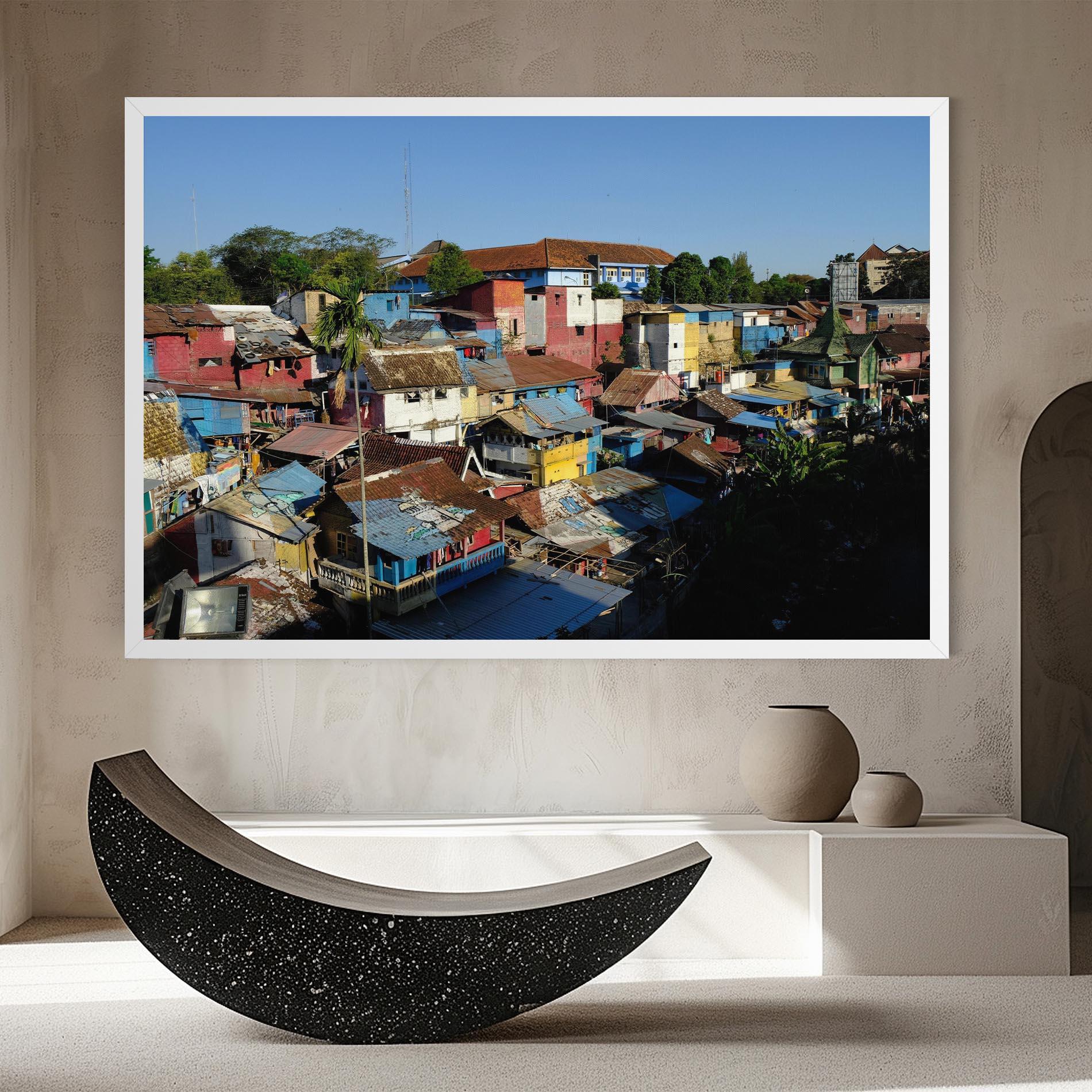 Tablou Canvas Slum Building mockup 8