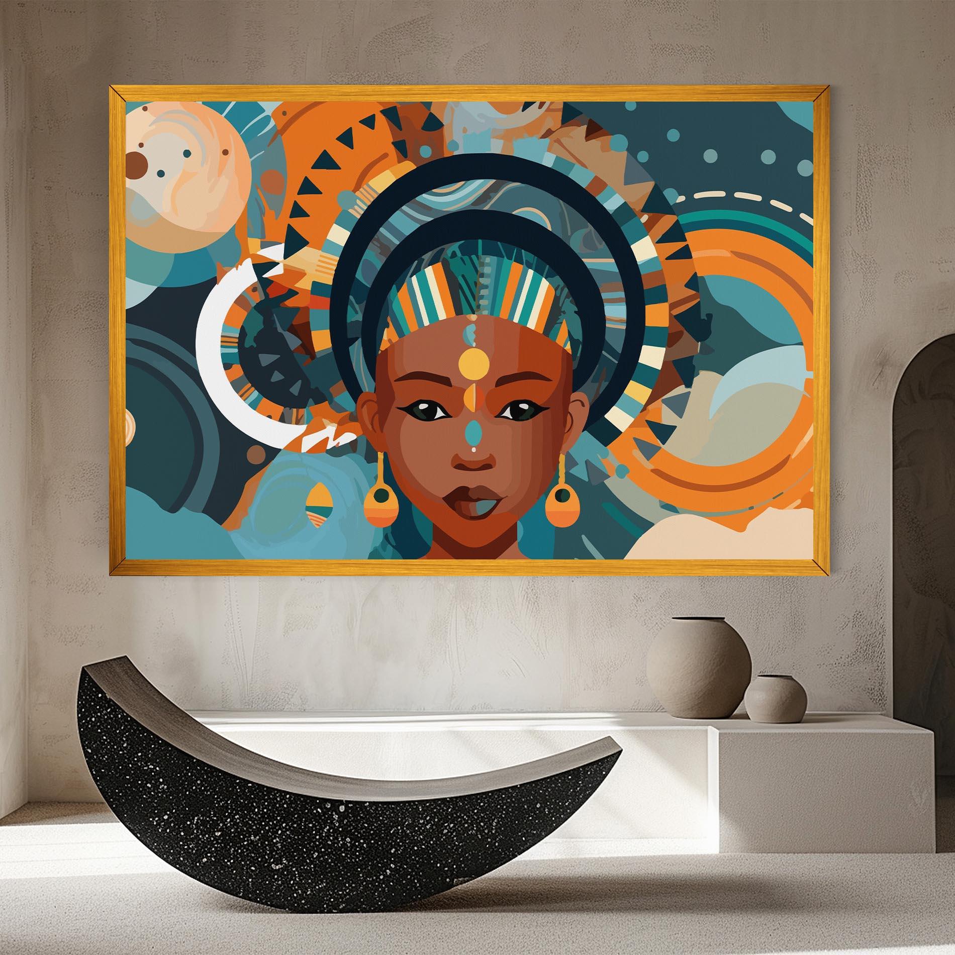 Tablou Canvas African Colorful Child mockup 8