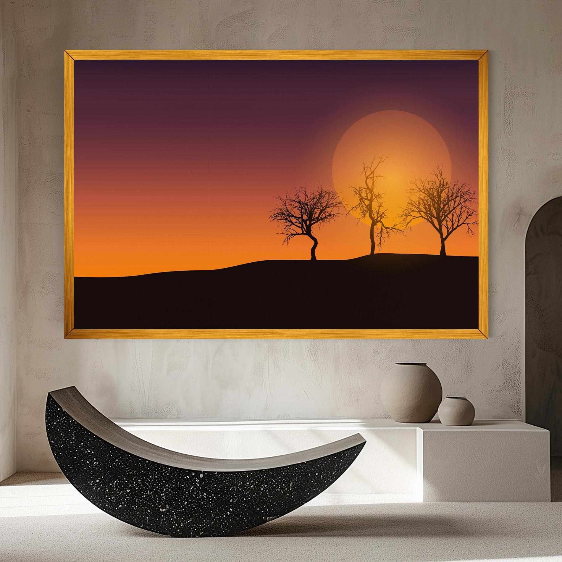 Tablou Canvas African Sunset mockup 8