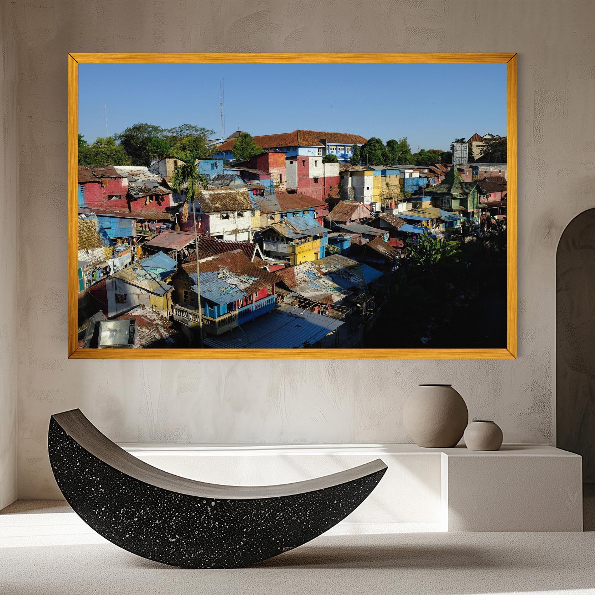 Tablou Canvas Slum Building mockup 8