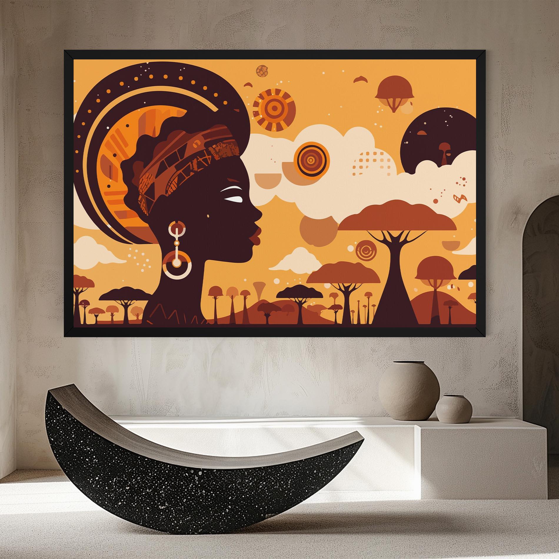 Tablou Canvas African Art mockup 8