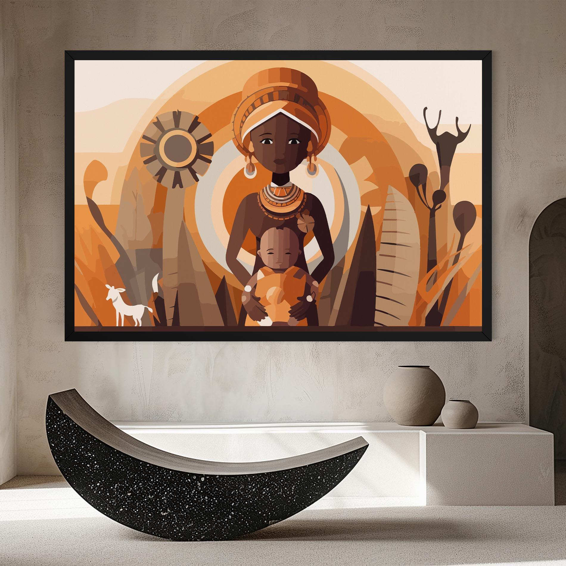Tablou Canvas African Baby mockup 8