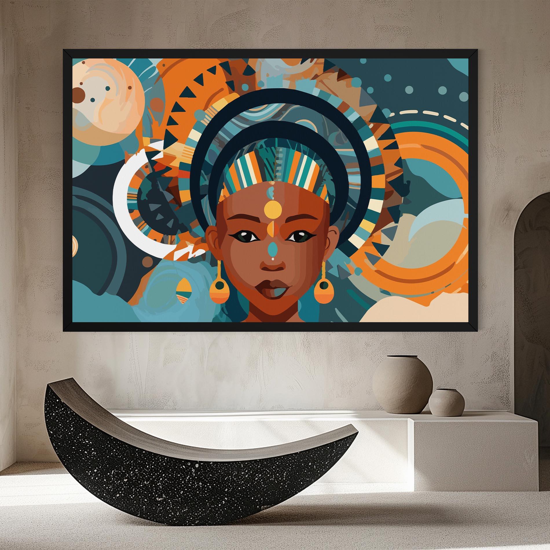 Tablou Canvas African Colorful Child mockup 8