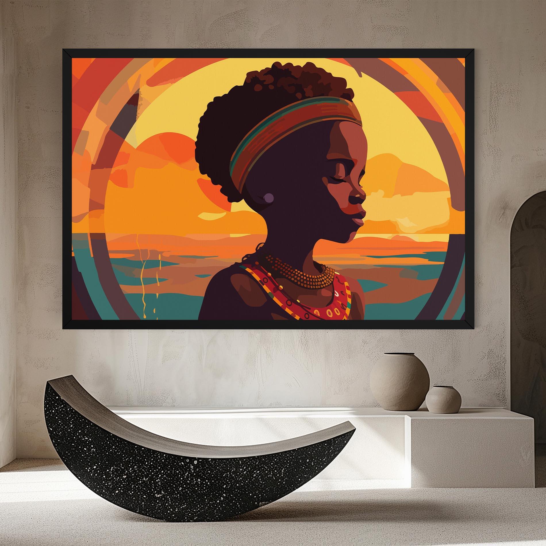 Tablou Canvas African Pretty Child mockup 8
