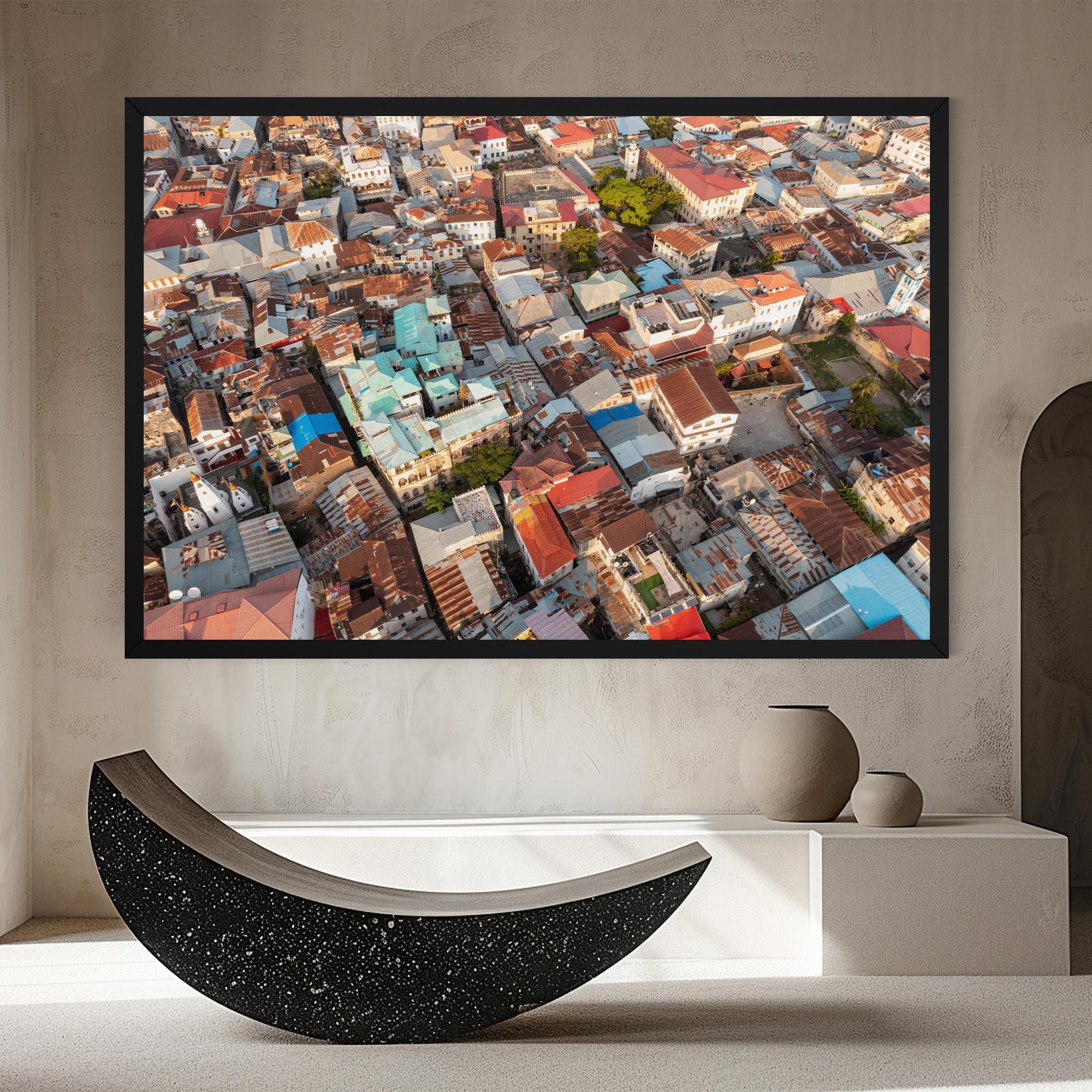 Tablou Canvas Island Tanzania Buildings mockup 8