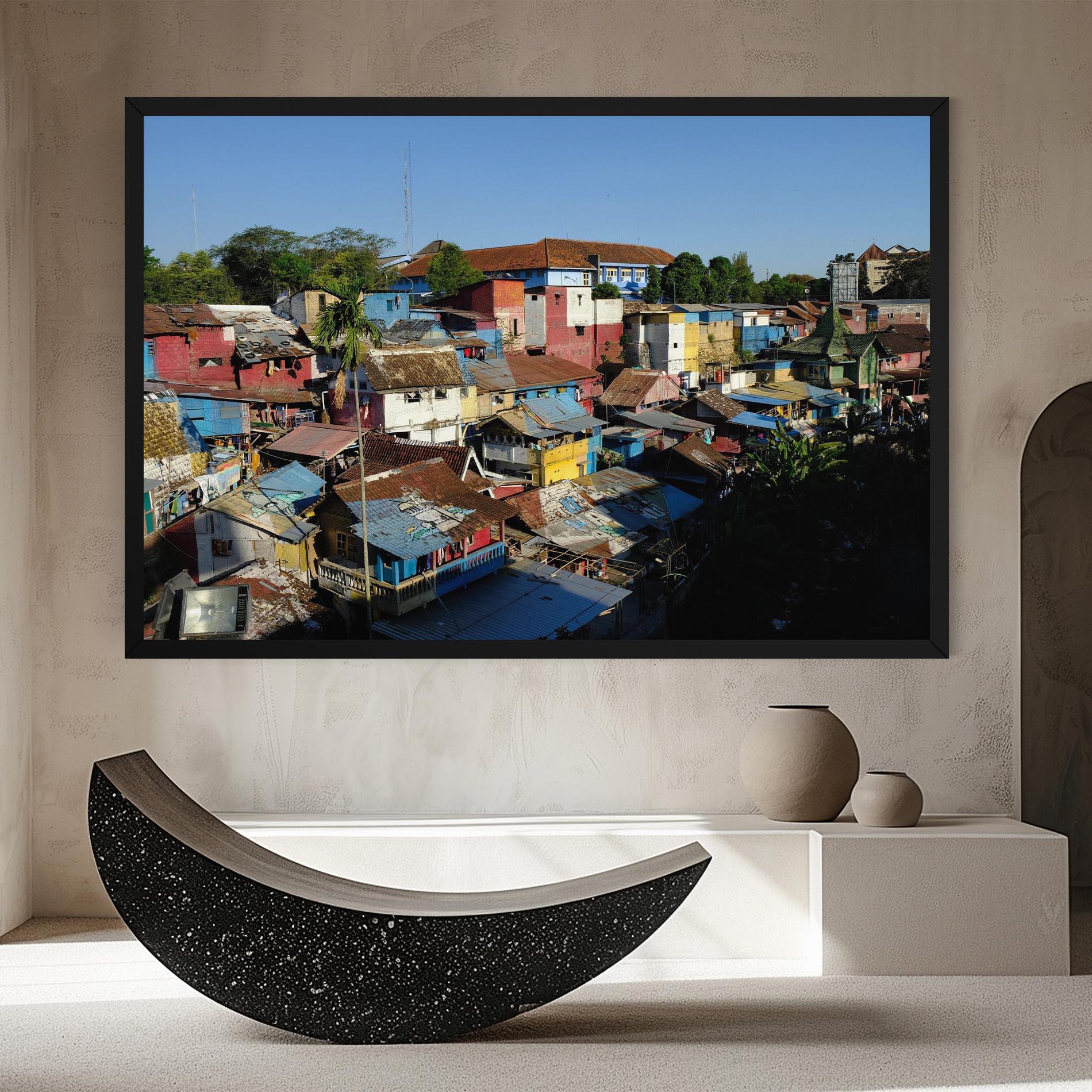 Tablou Canvas Slum Building mockup 8