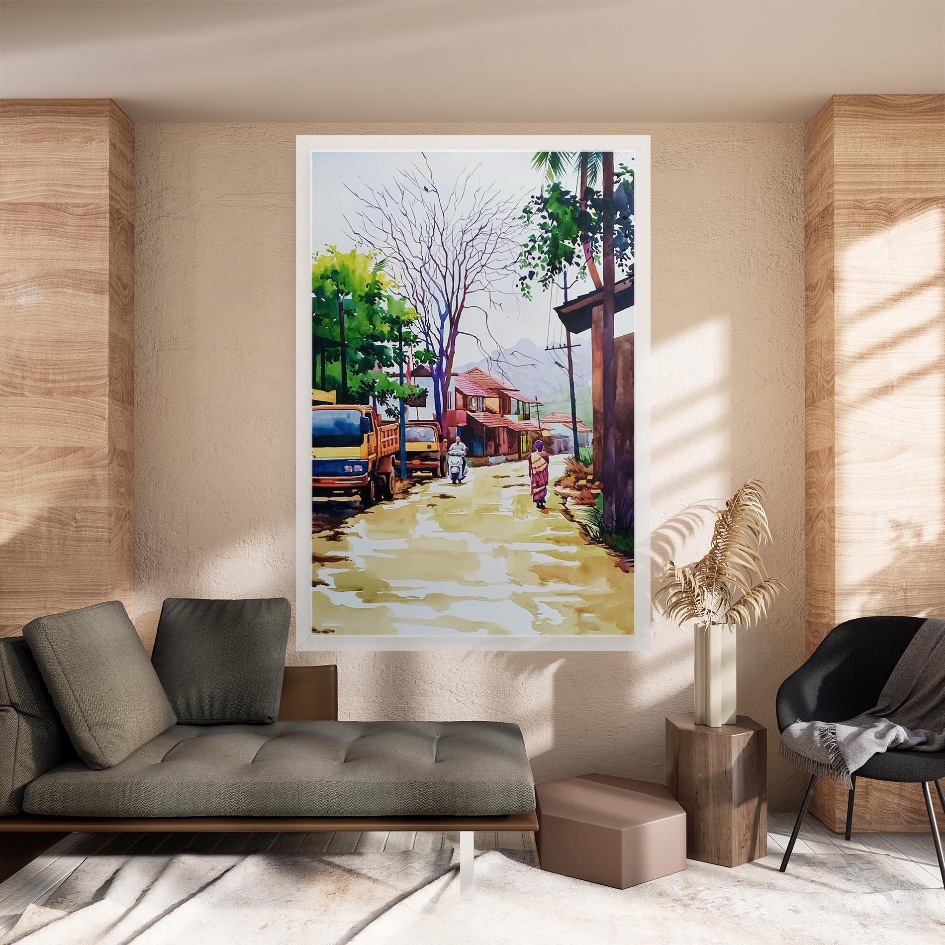 Tablou Canvas African City mockup 8