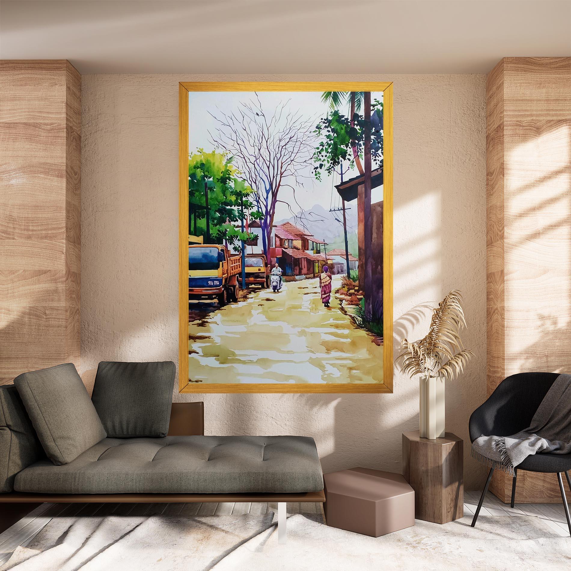 Tablou Canvas African City mockup 8