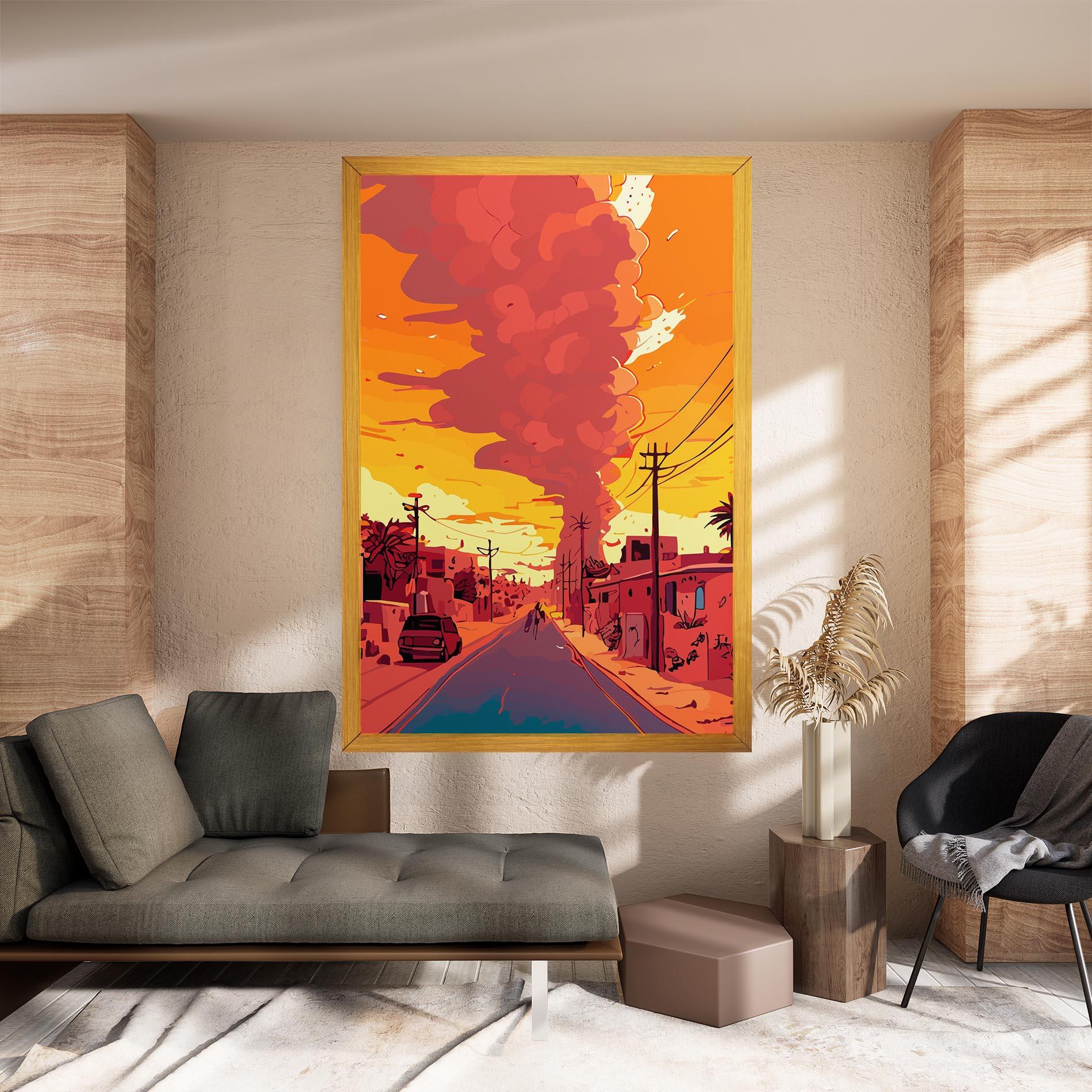 Tablou Canvas African Smoke mockup 8