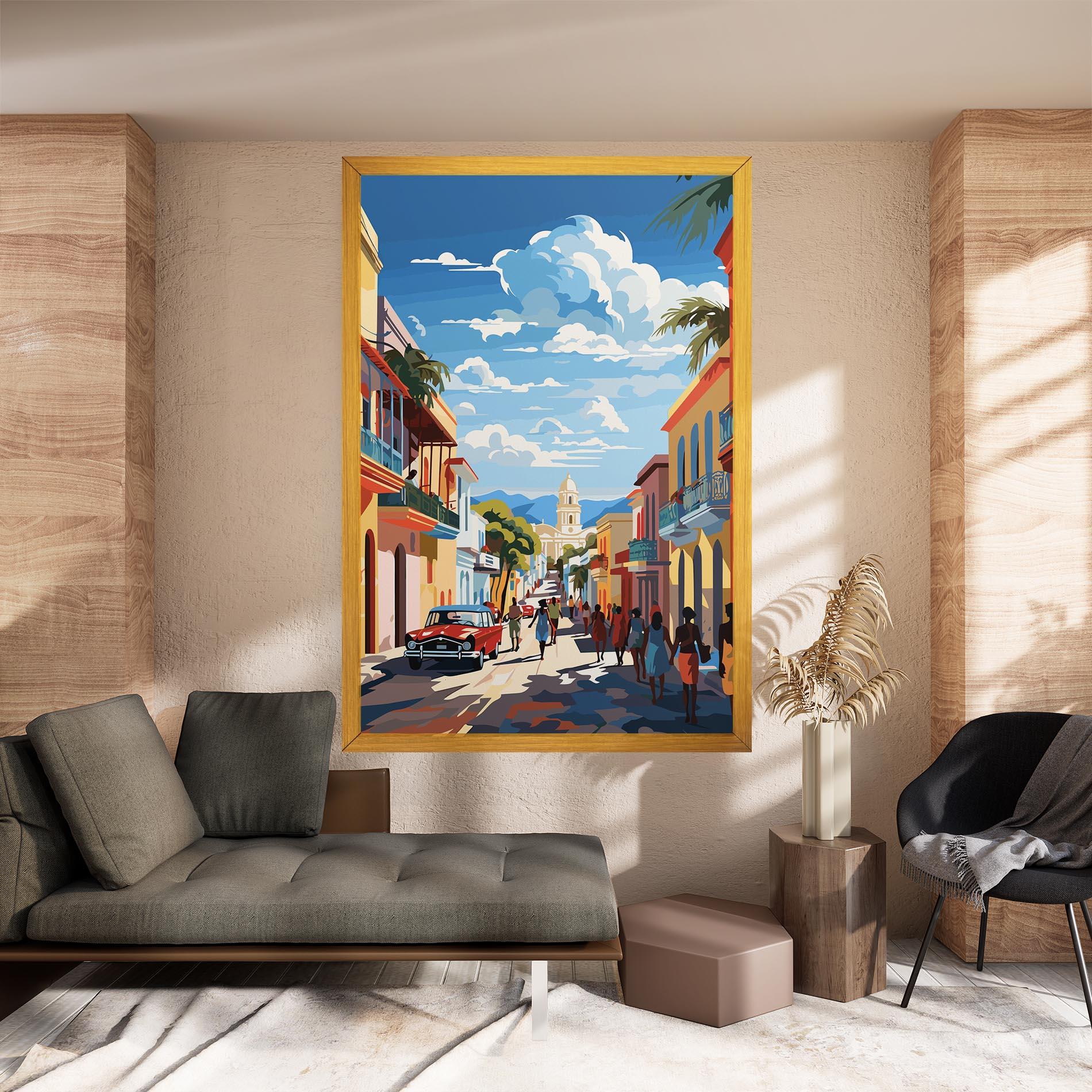 Tablou Canvas African Street mockup 8