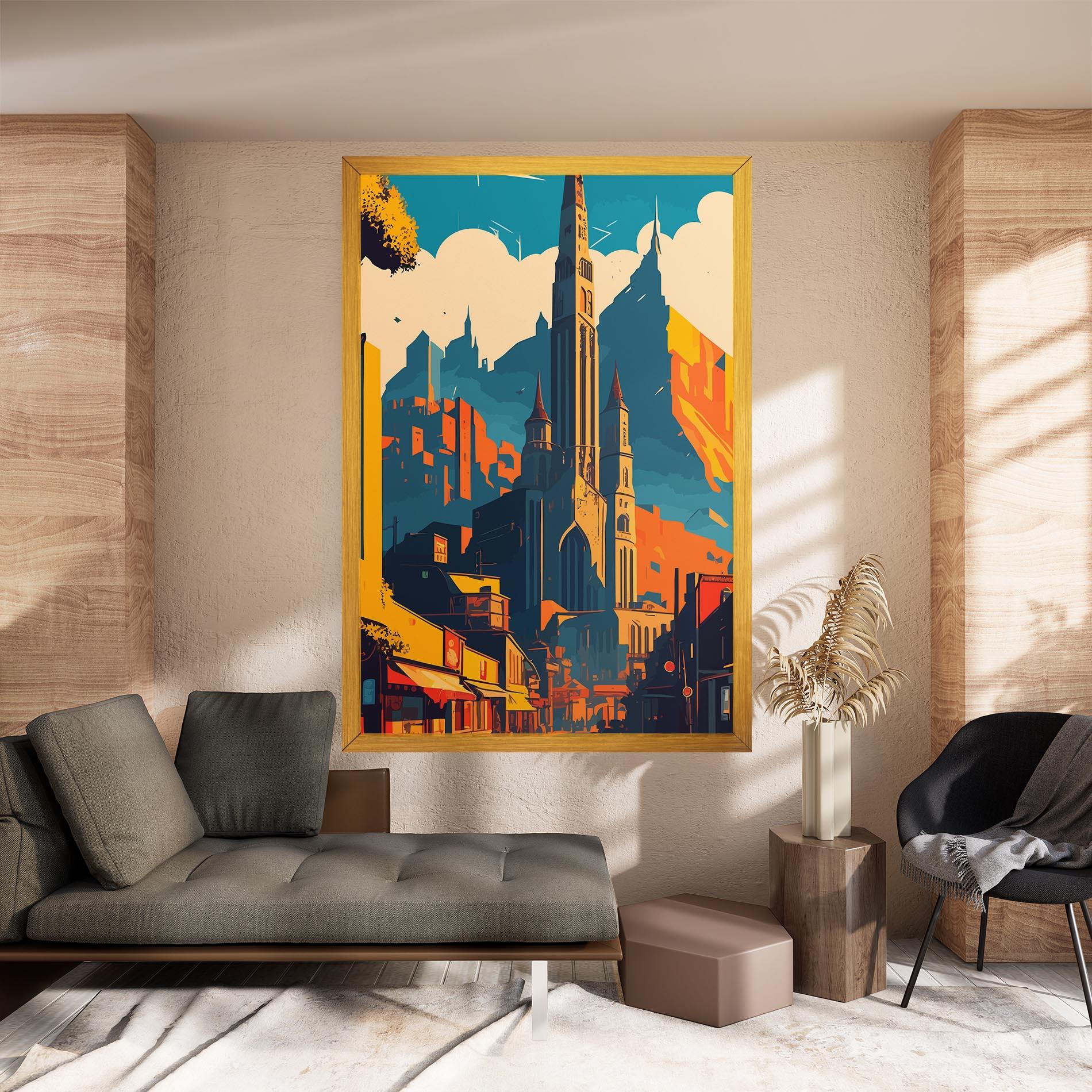 Tablou Canvas African Tower mockup 8