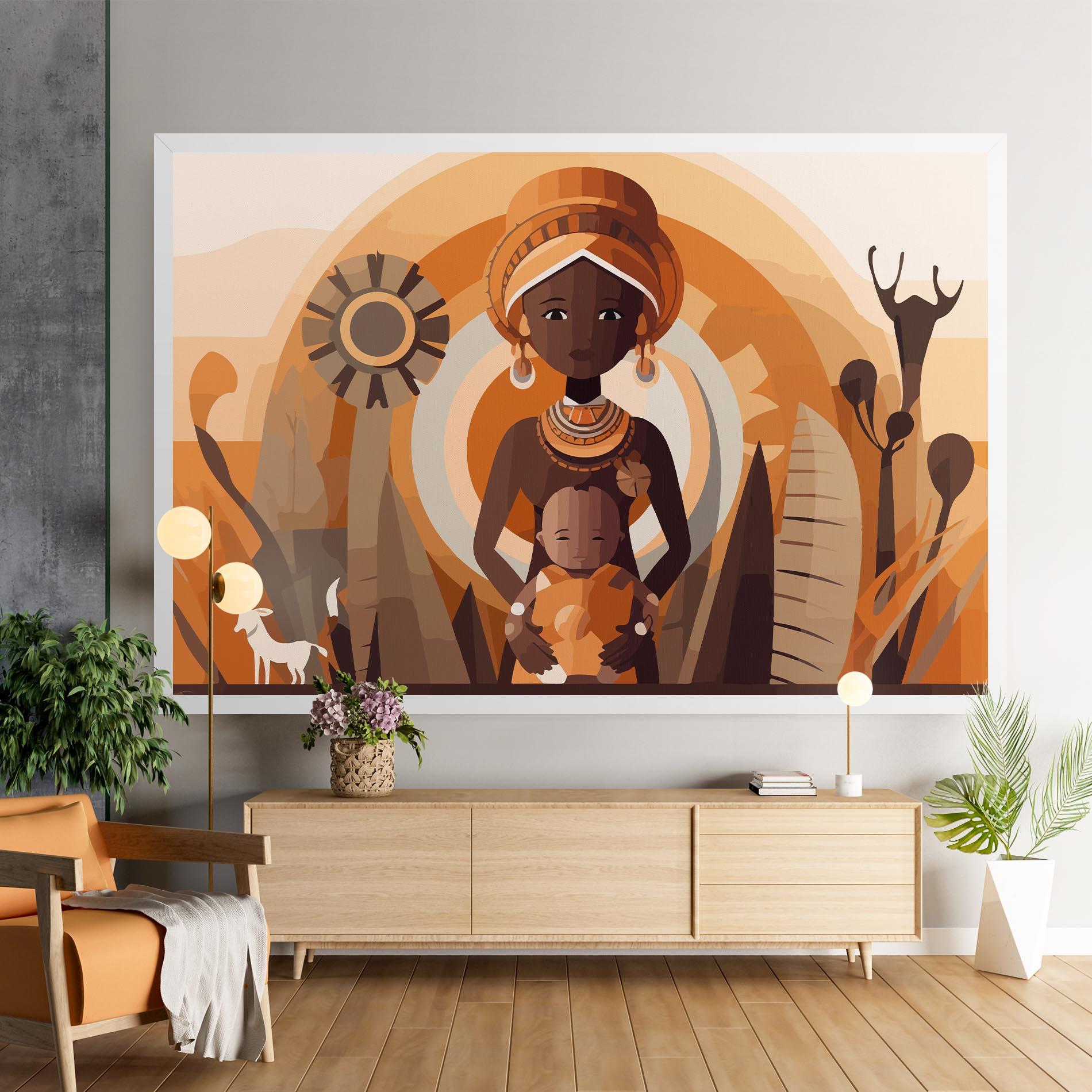 Tablou Canvas African Baby mockup 9