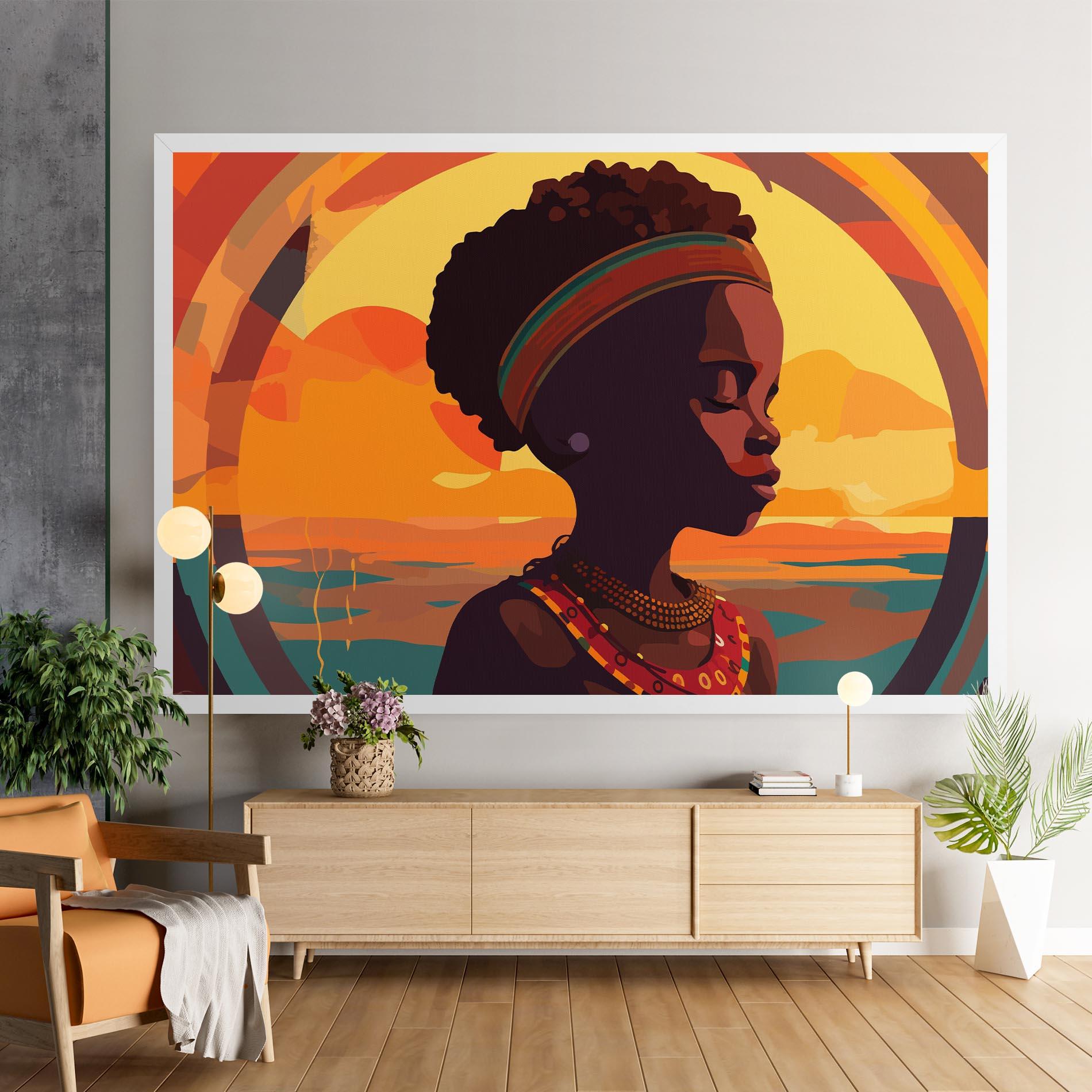 Tablou Canvas African Pretty Child mockup 9