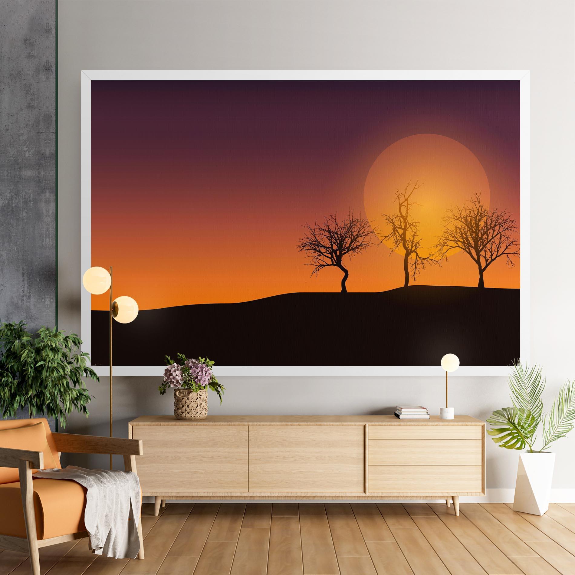 Tablou Canvas African Sunset mockup 9