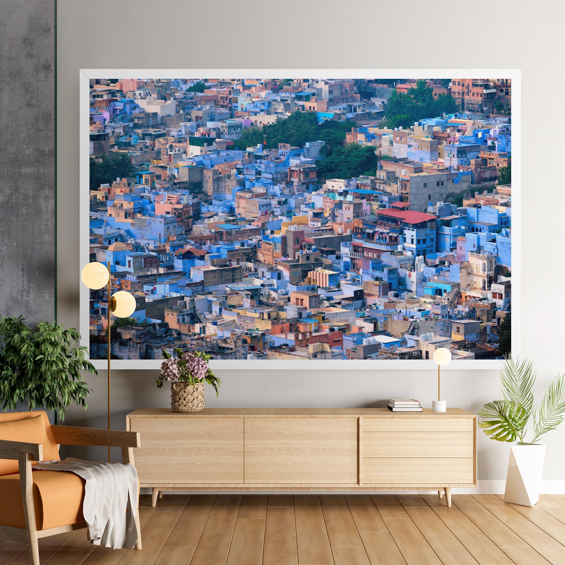 Tablou Canvas Blue City India mockup 9