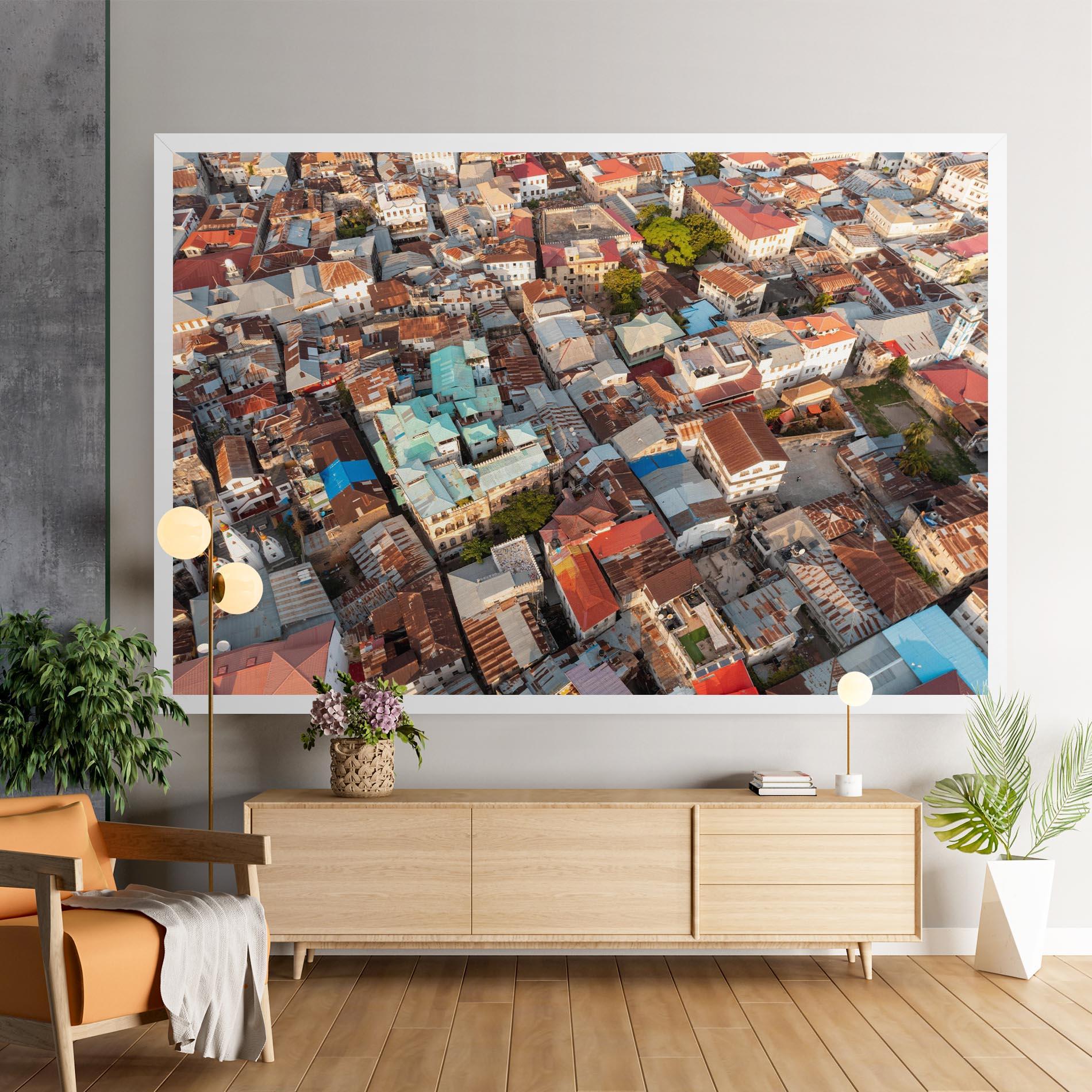 Tablou Canvas Island Tanzania Buildings mockup 9