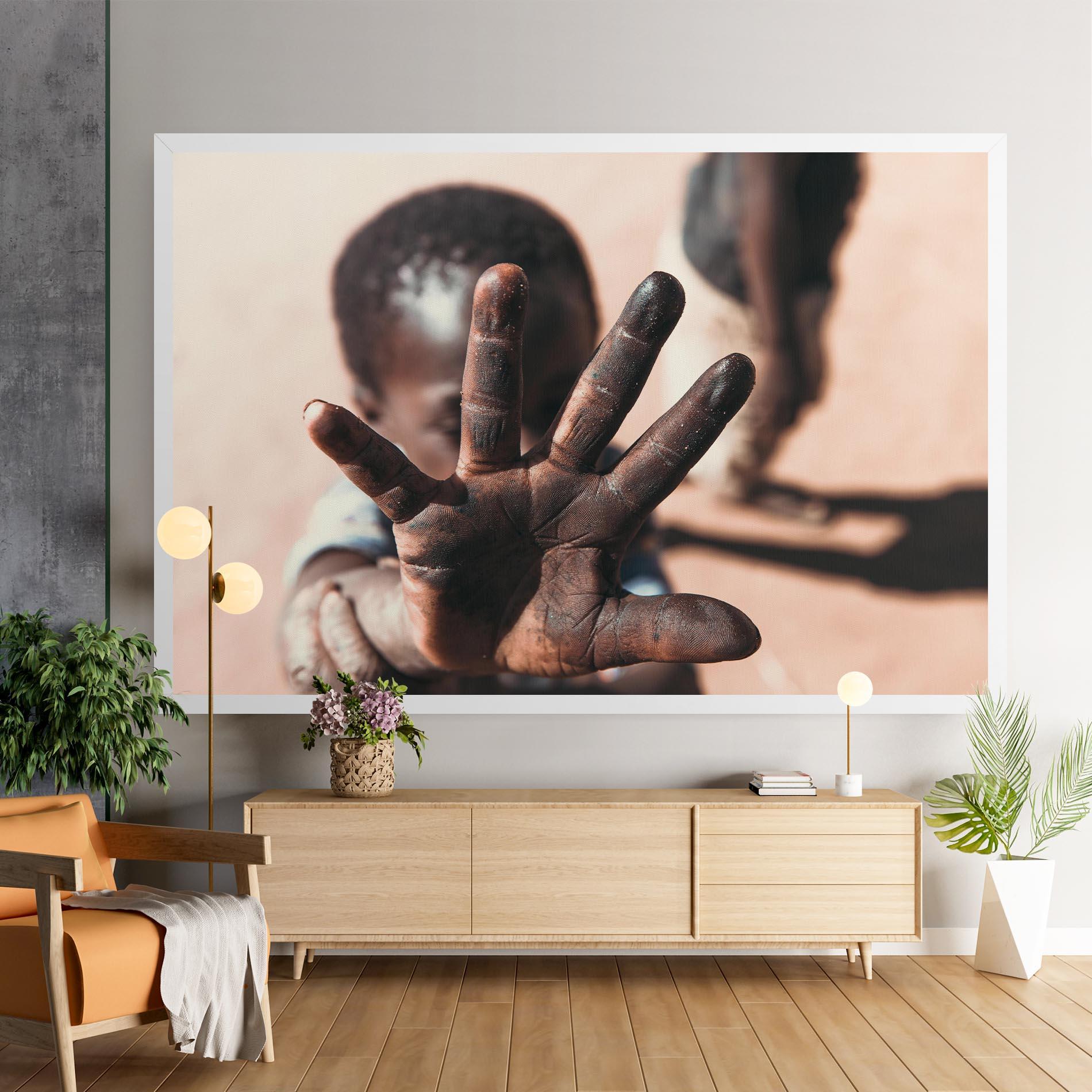 Tablou Canvas Little Dirty Hand mockup 9