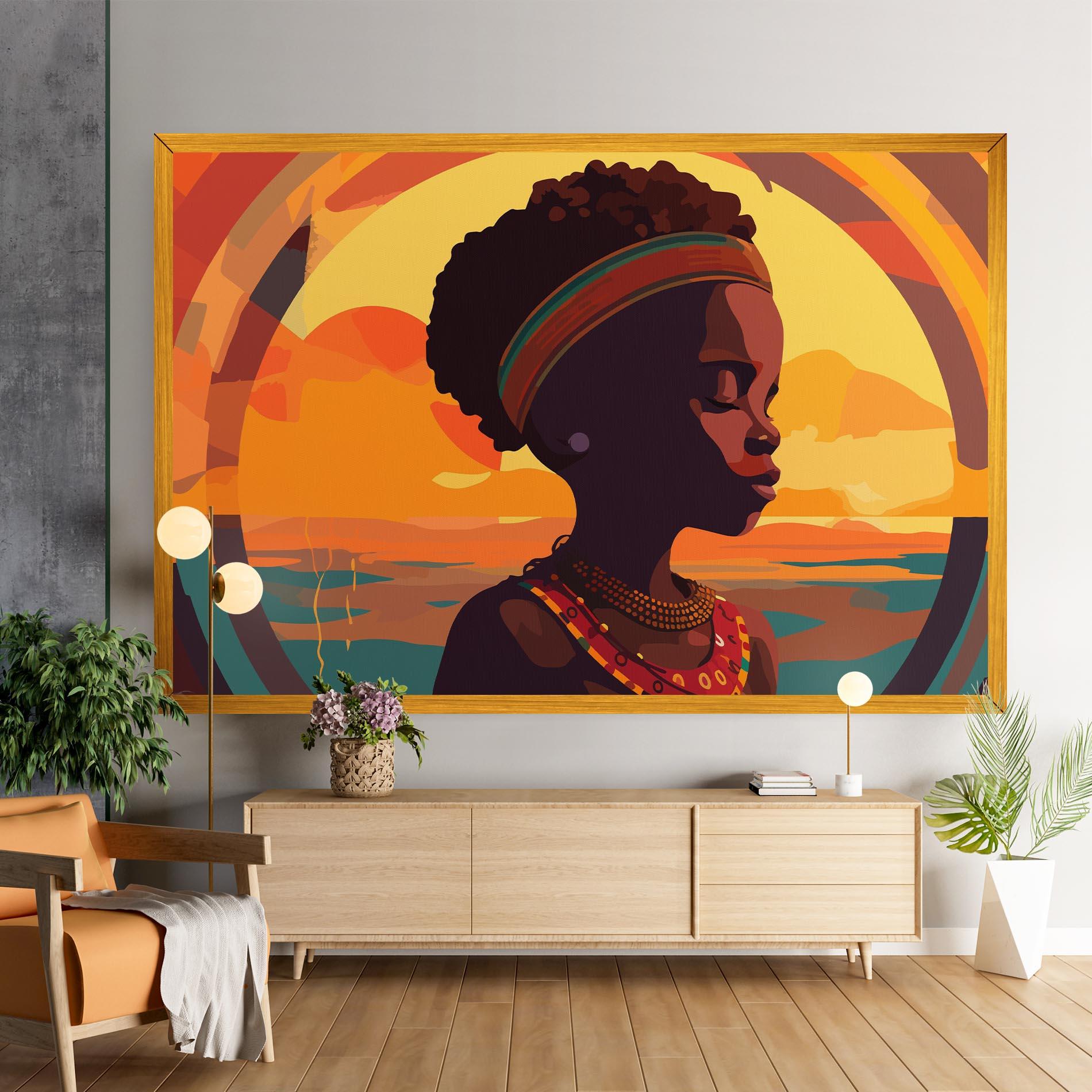 Tablou Canvas African Pretty Child mockup 9