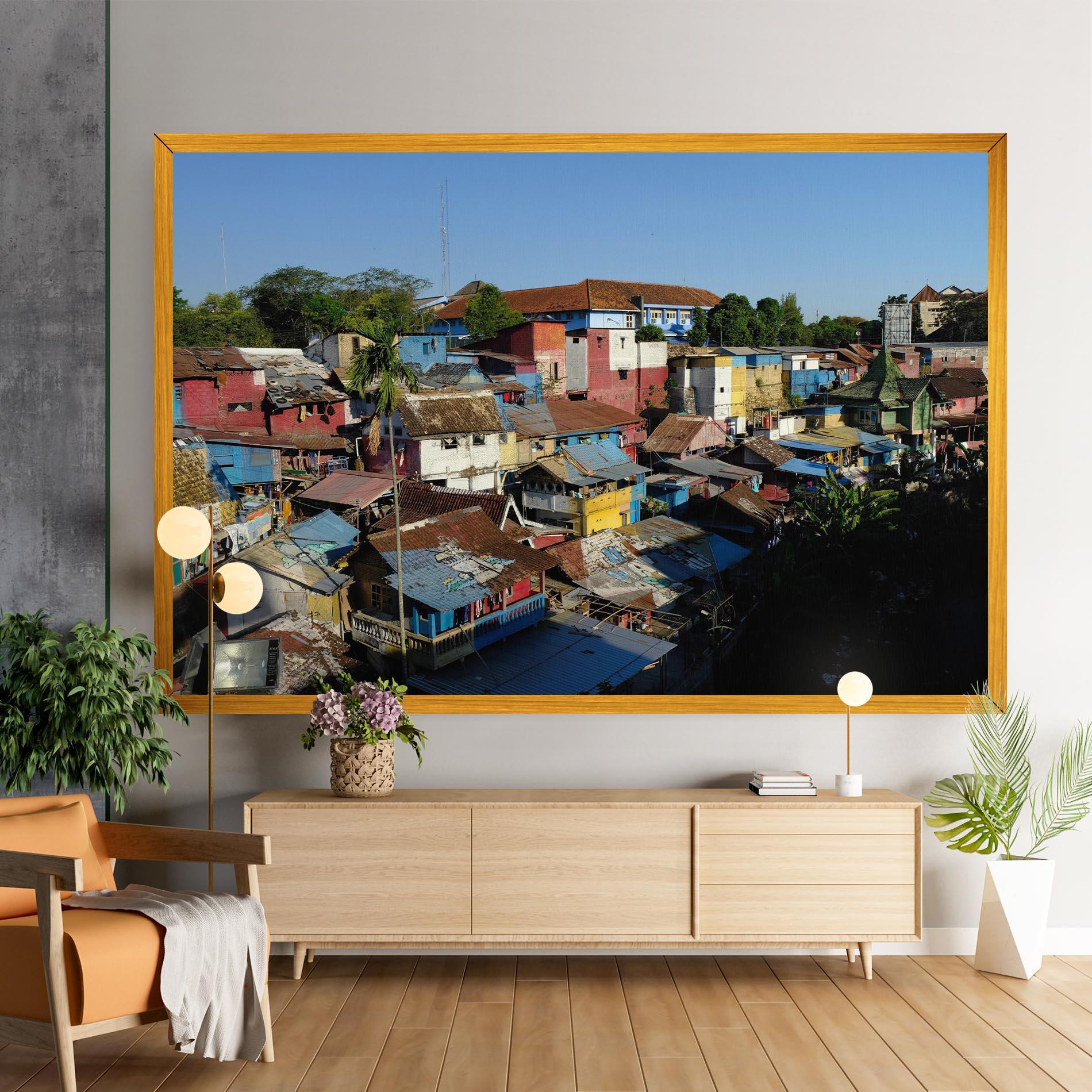 Tablou Canvas Slum Building mockup 9