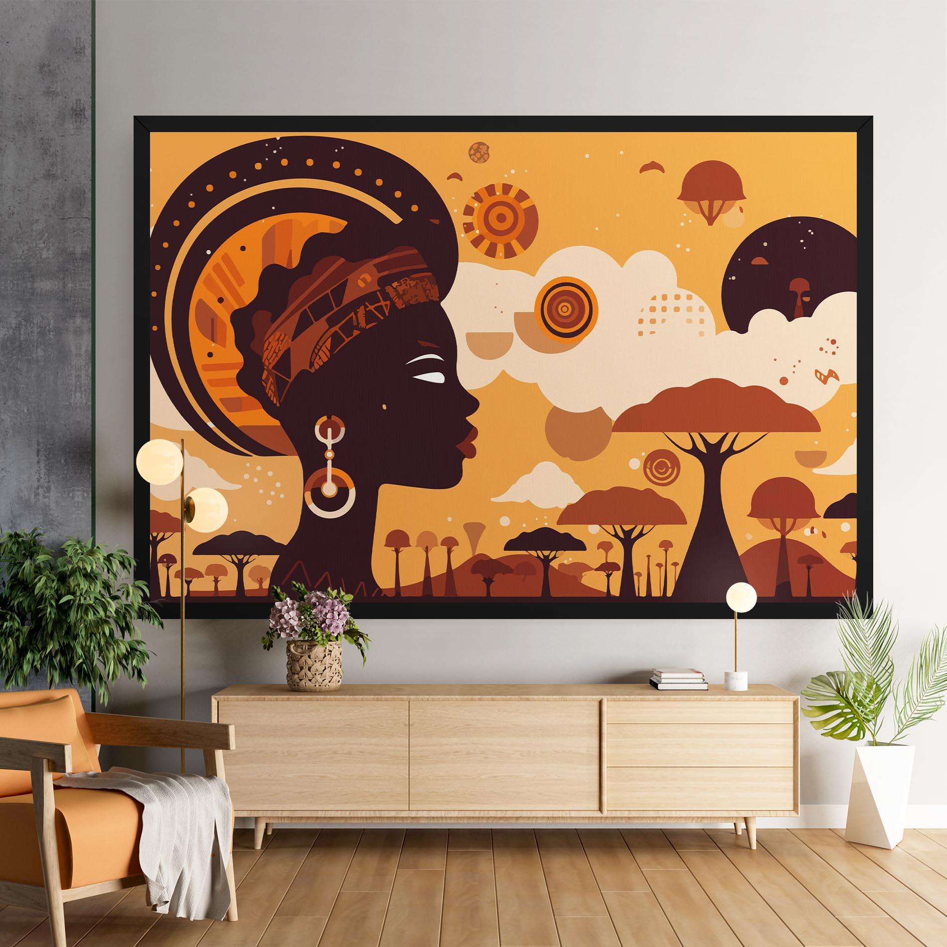Tablou Canvas African Art mockup 9