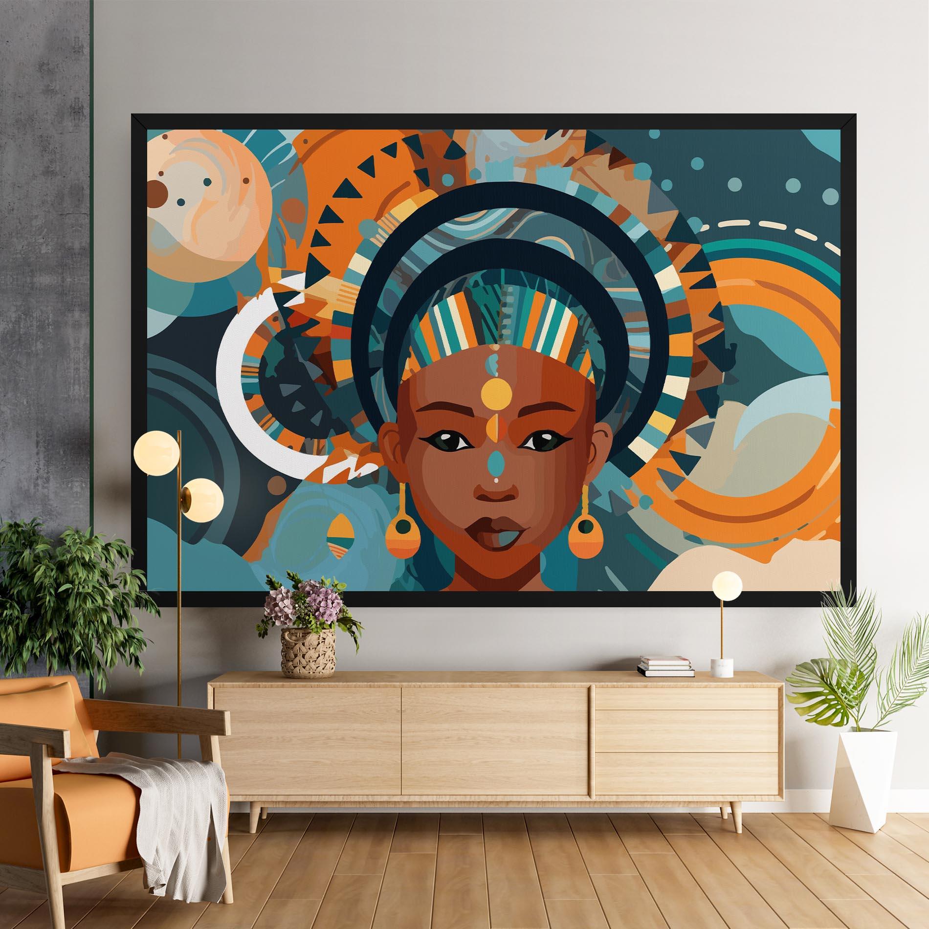 Tablou Canvas African Colorful Child mockup 9