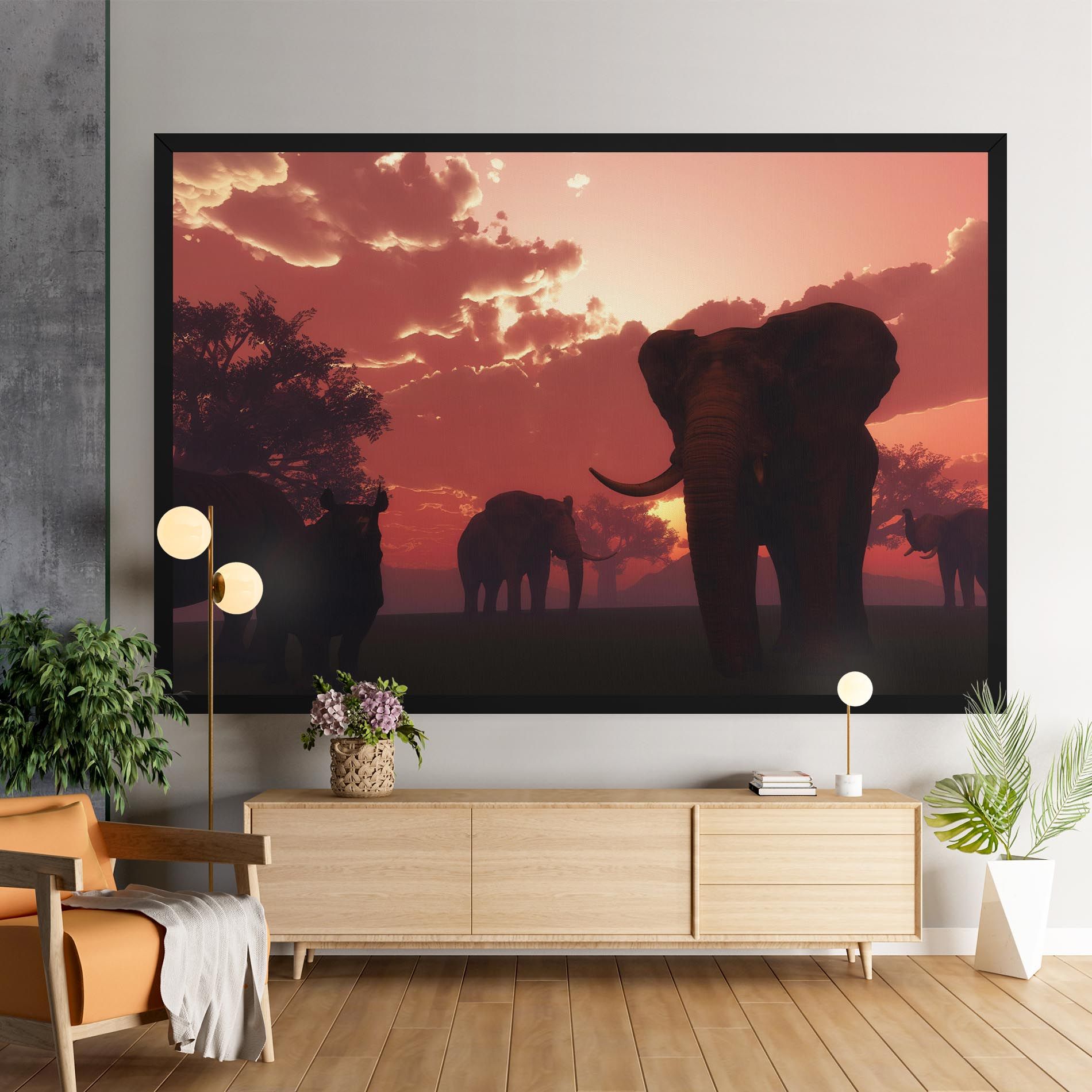 African Elephant View mockup 9