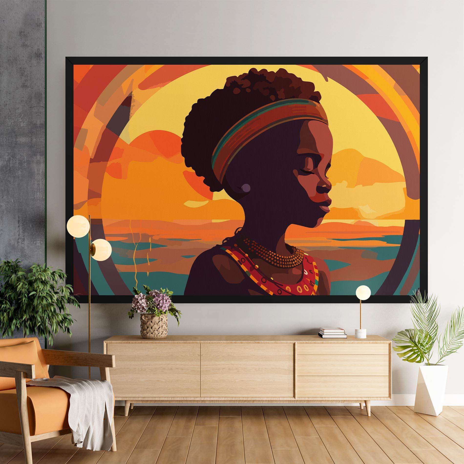 Tablou Canvas African Pretty Child mockup 9