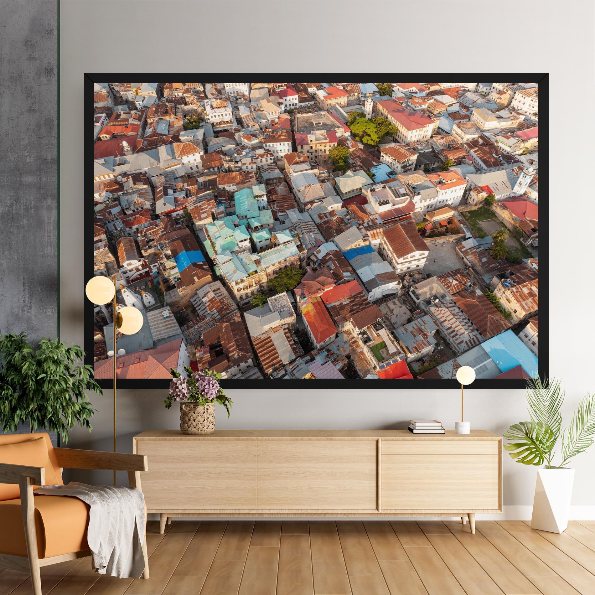 Tablou Canvas Island Tanzania Buildings mockup 9