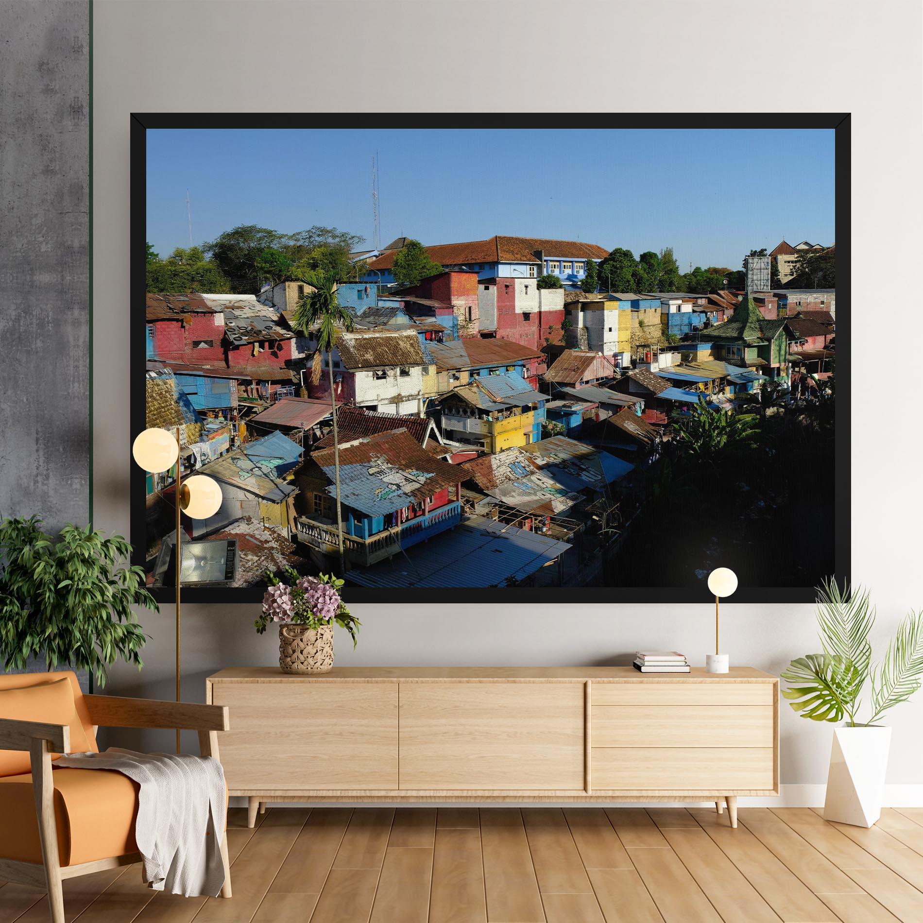 Tablou Canvas Slum Building mockup 9