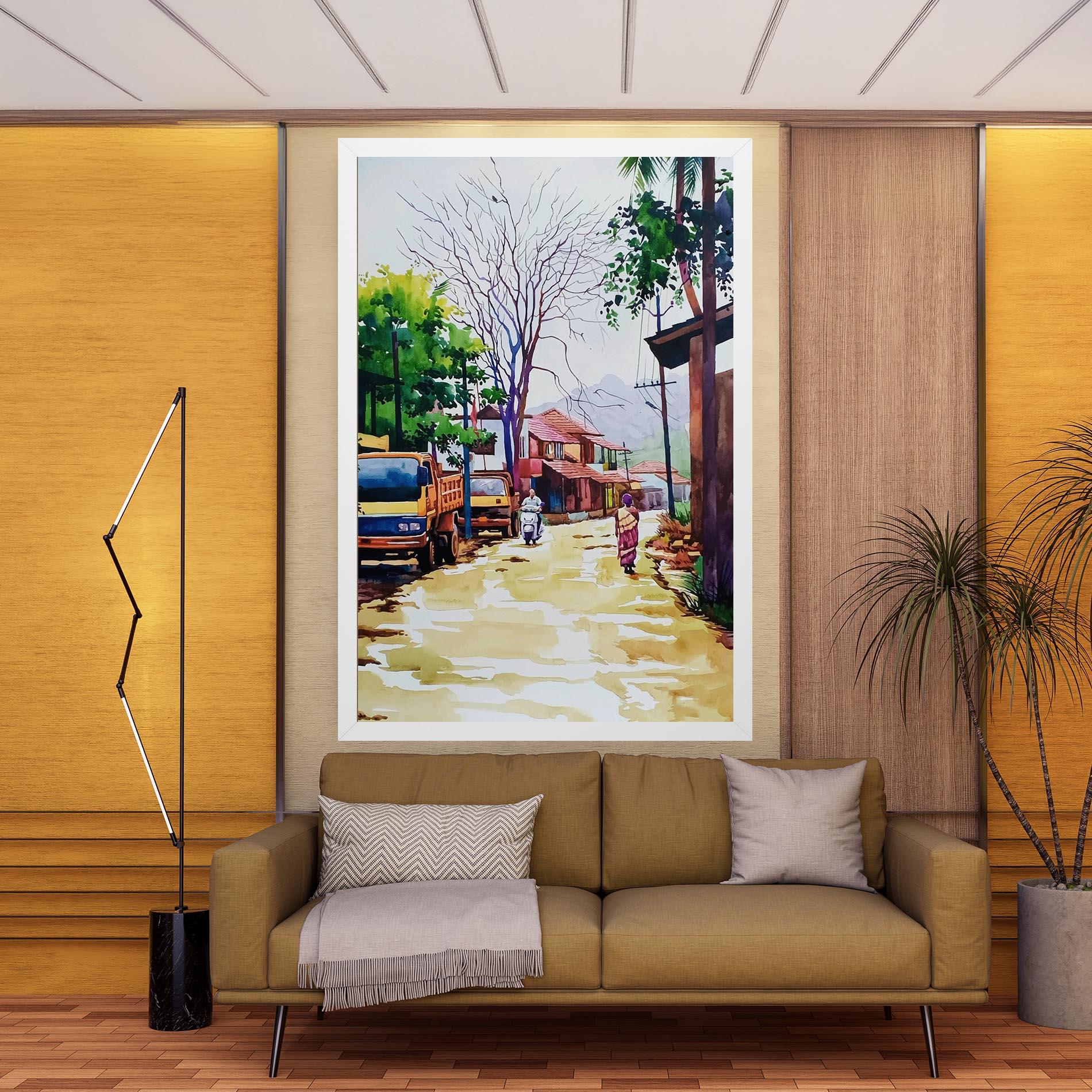 Tablou Canvas African City mockup 9