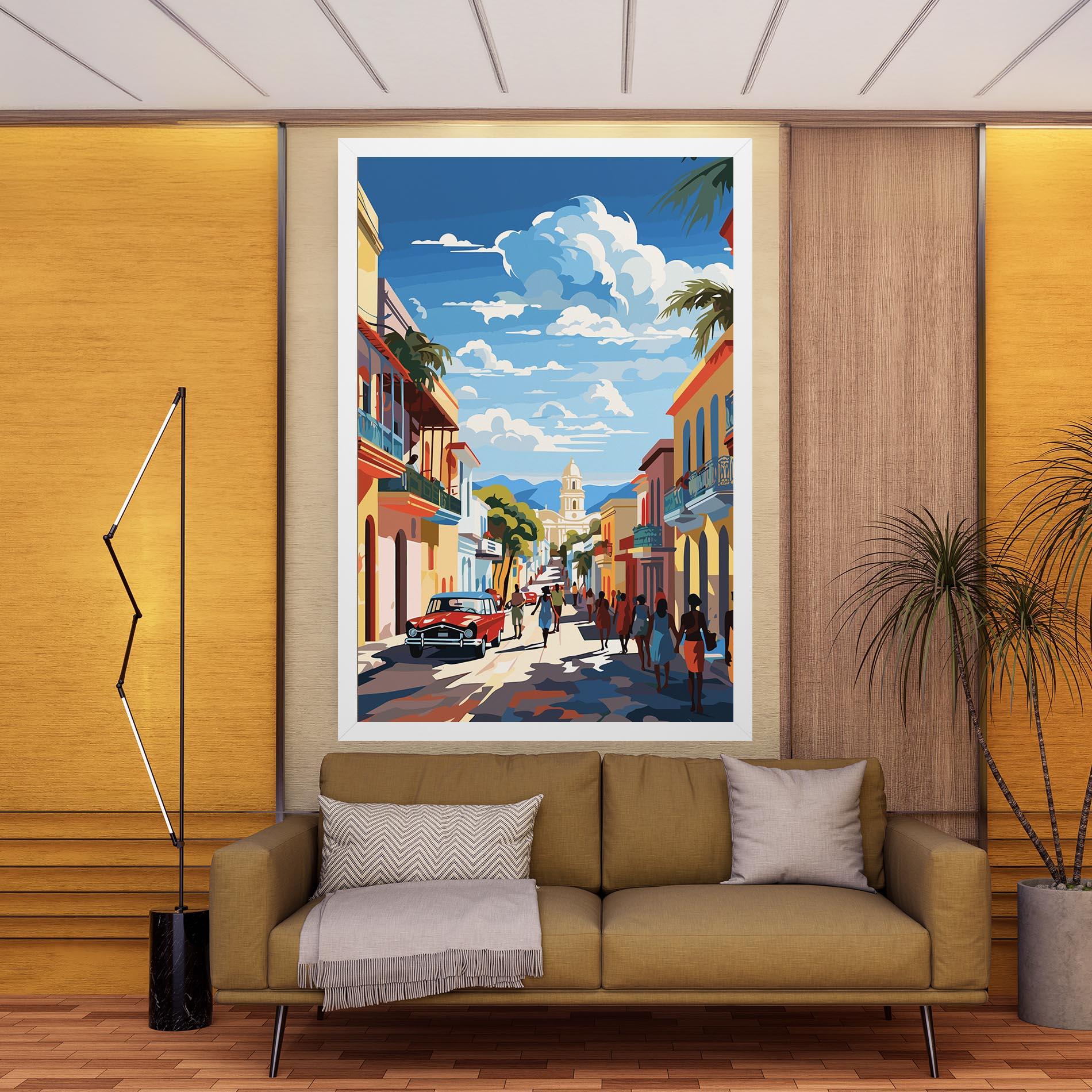 Tablou Canvas African Street mockup 9