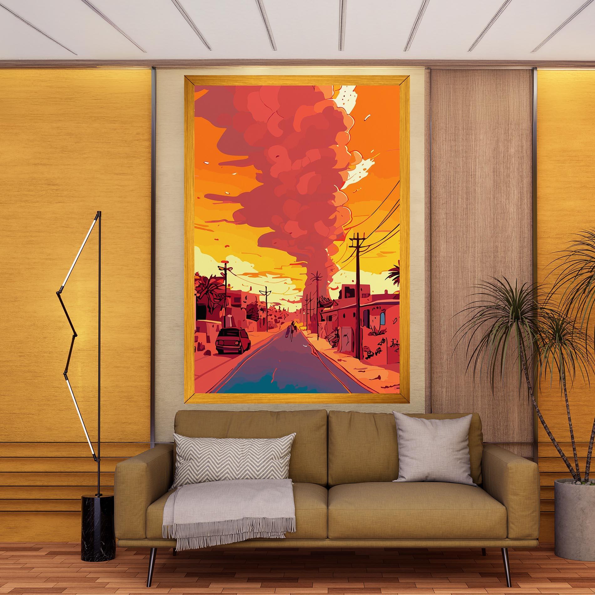 Tablou Canvas African Smoke mockup 9