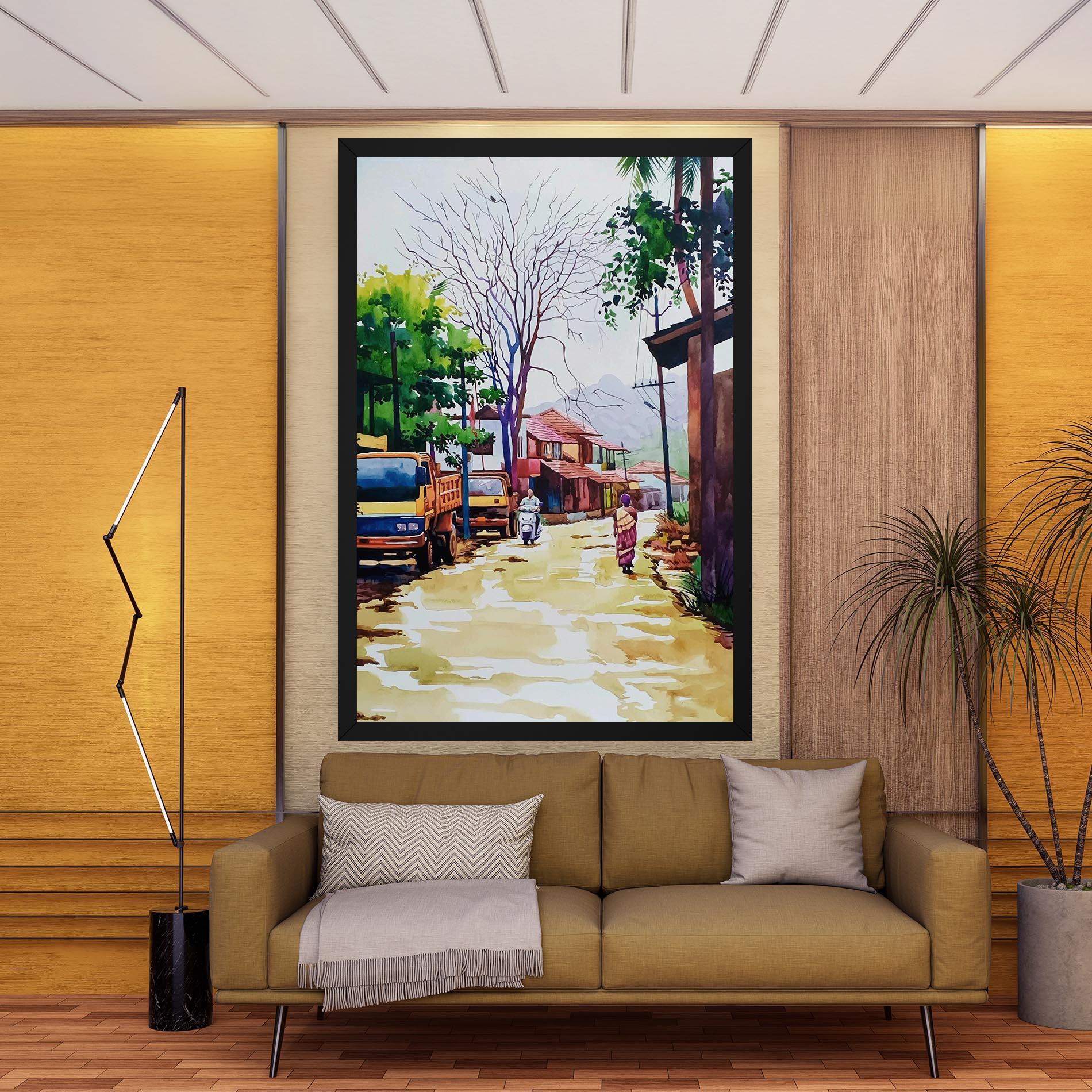 Tablou Canvas African City mockup 9