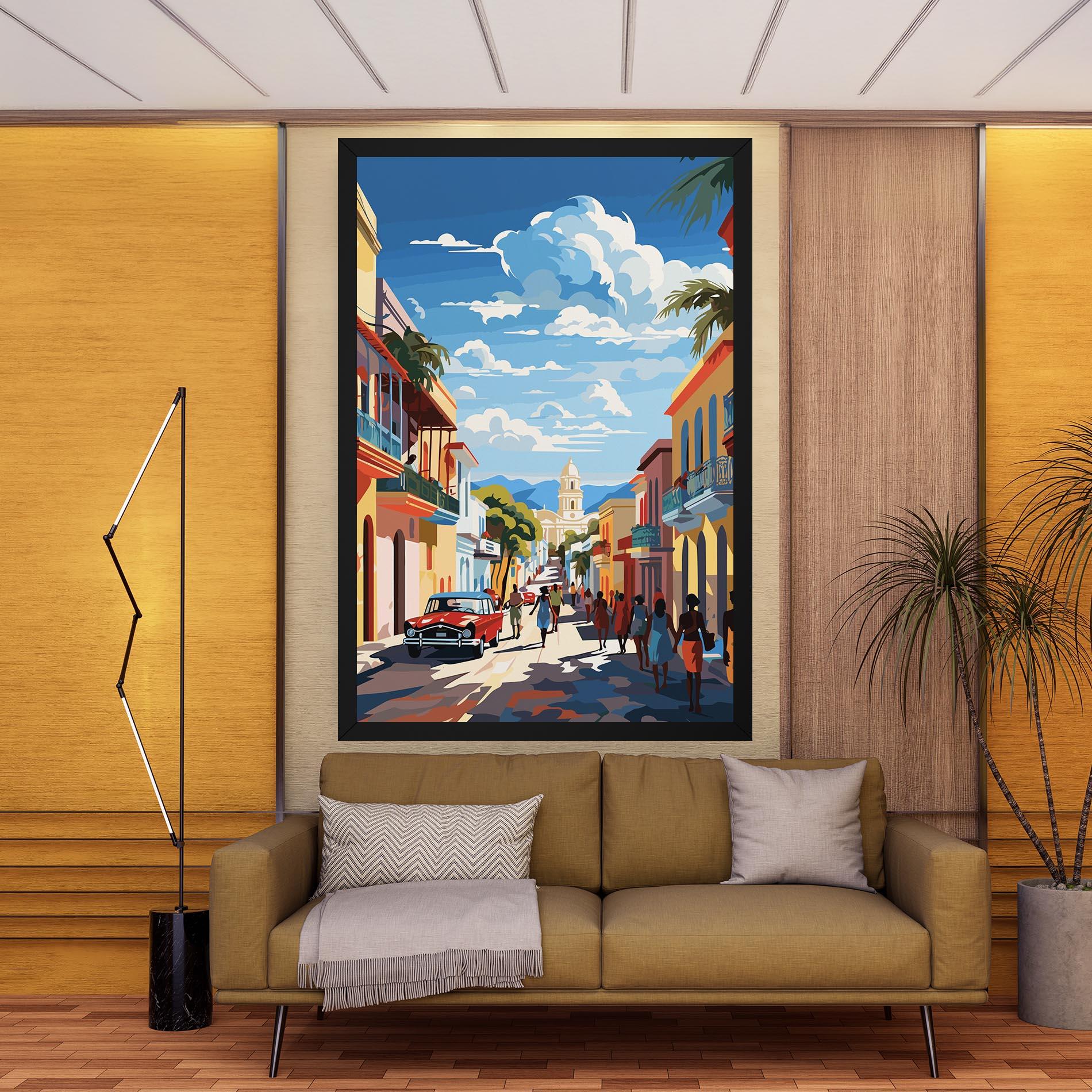 Tablou Canvas African Street mockup 9