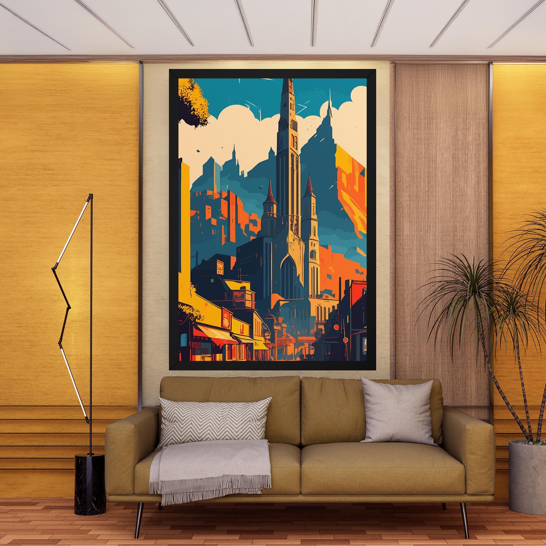 Tablou Canvas African Tower mockup 9