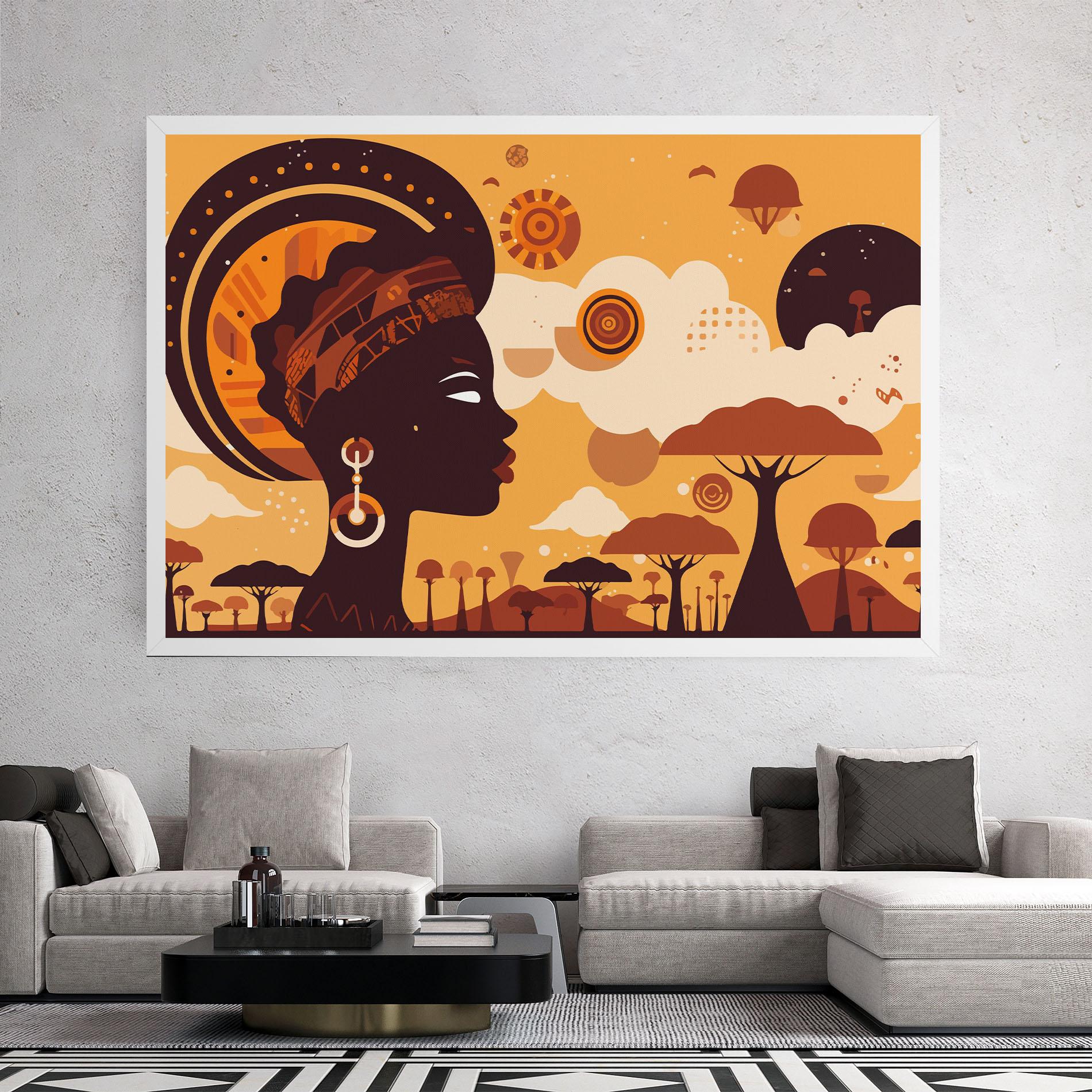 Tablou Canvas African Art mockup 2