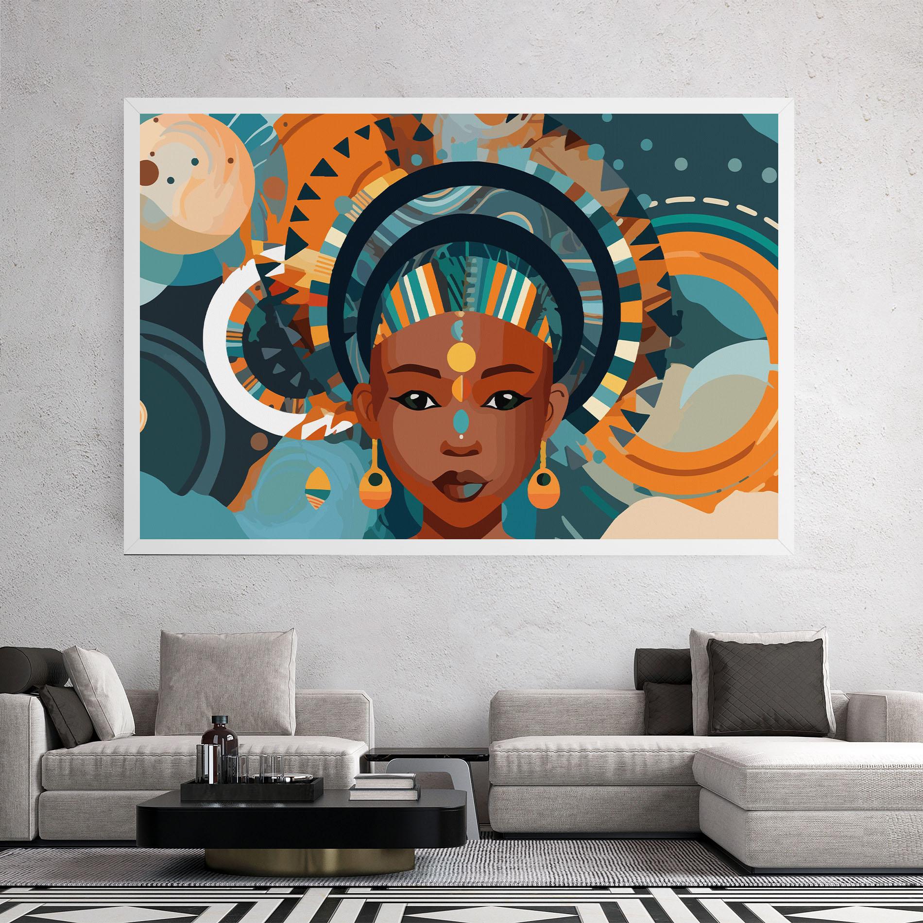 Tablou Canvas African Colorful Child mockup 2